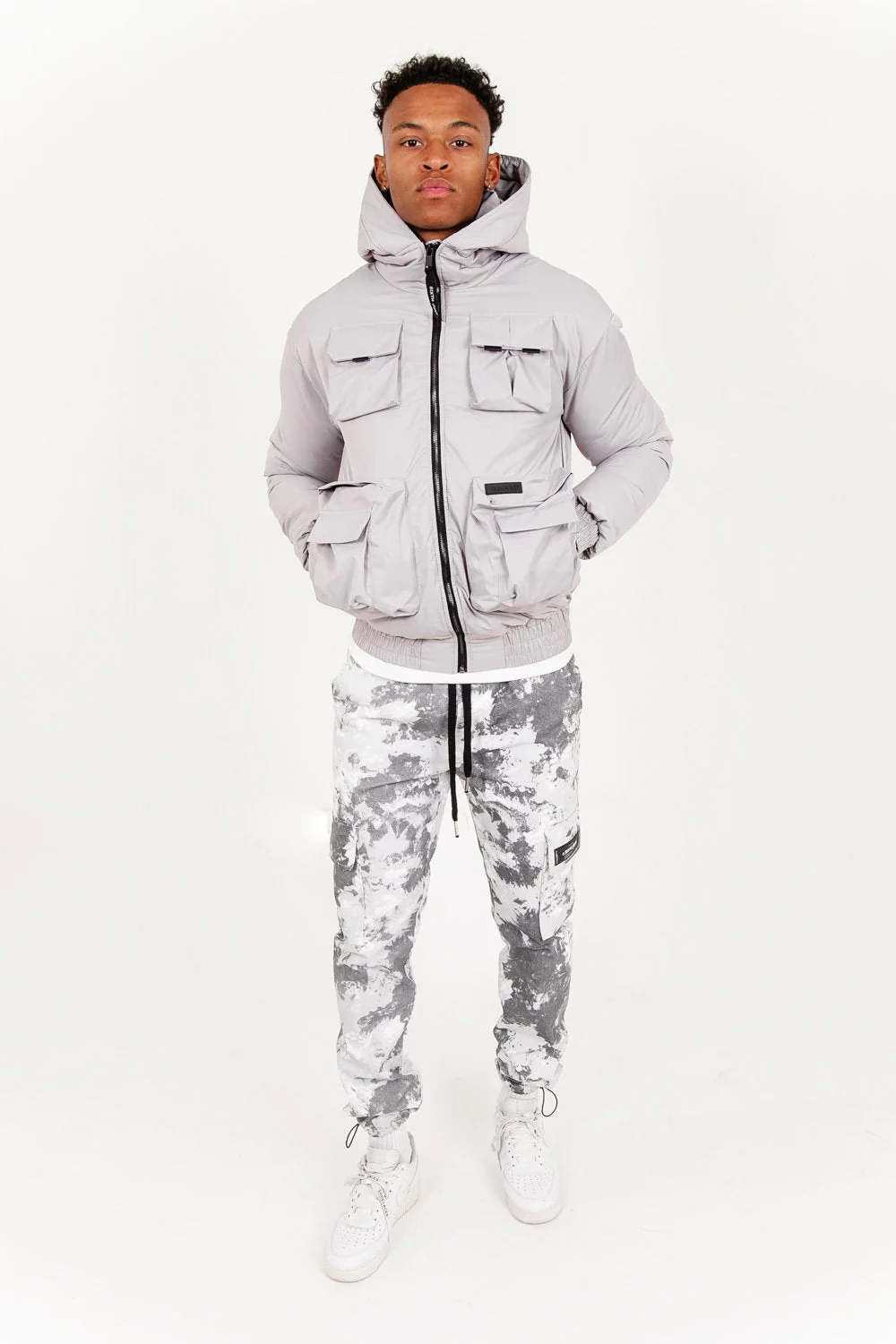 Veste poches tactiques Gris - Image 2