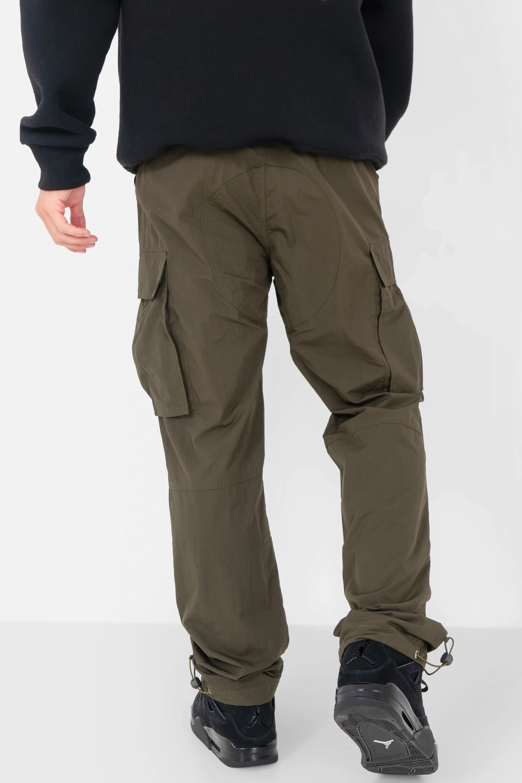 Pantalon poche cargo léger Vert foncé - Image 5