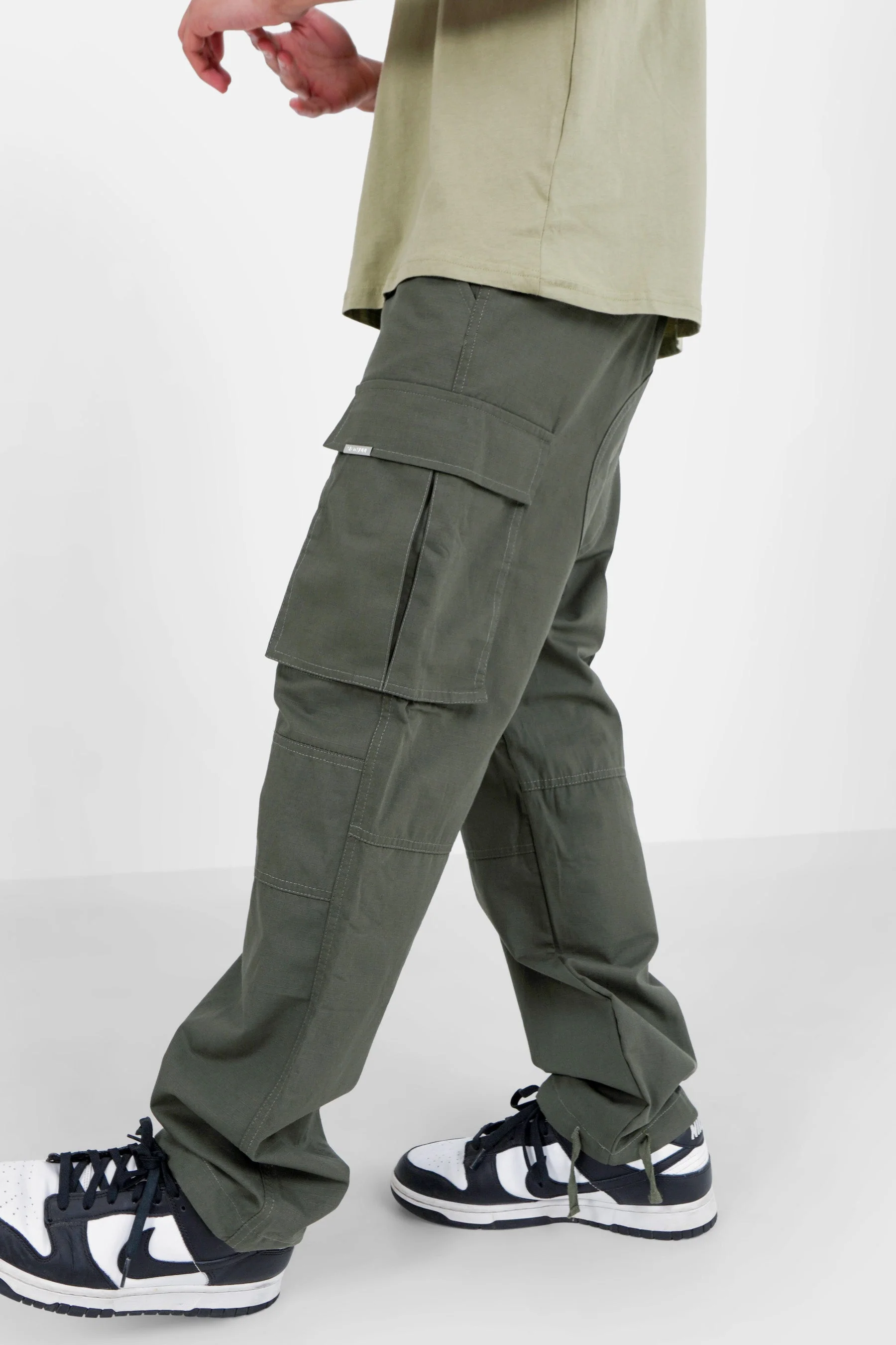 Pantalon cargo résistant Vert Kaki - Image 4