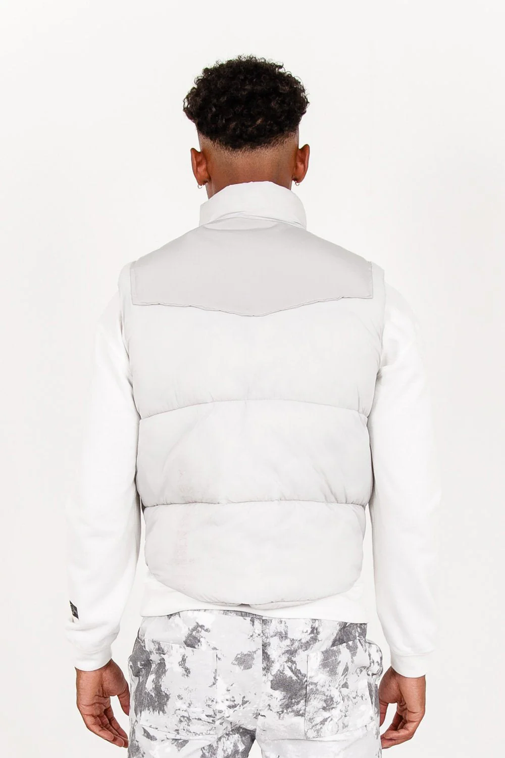 Veste sans manches matelassée tactique Gris clair - Image 5