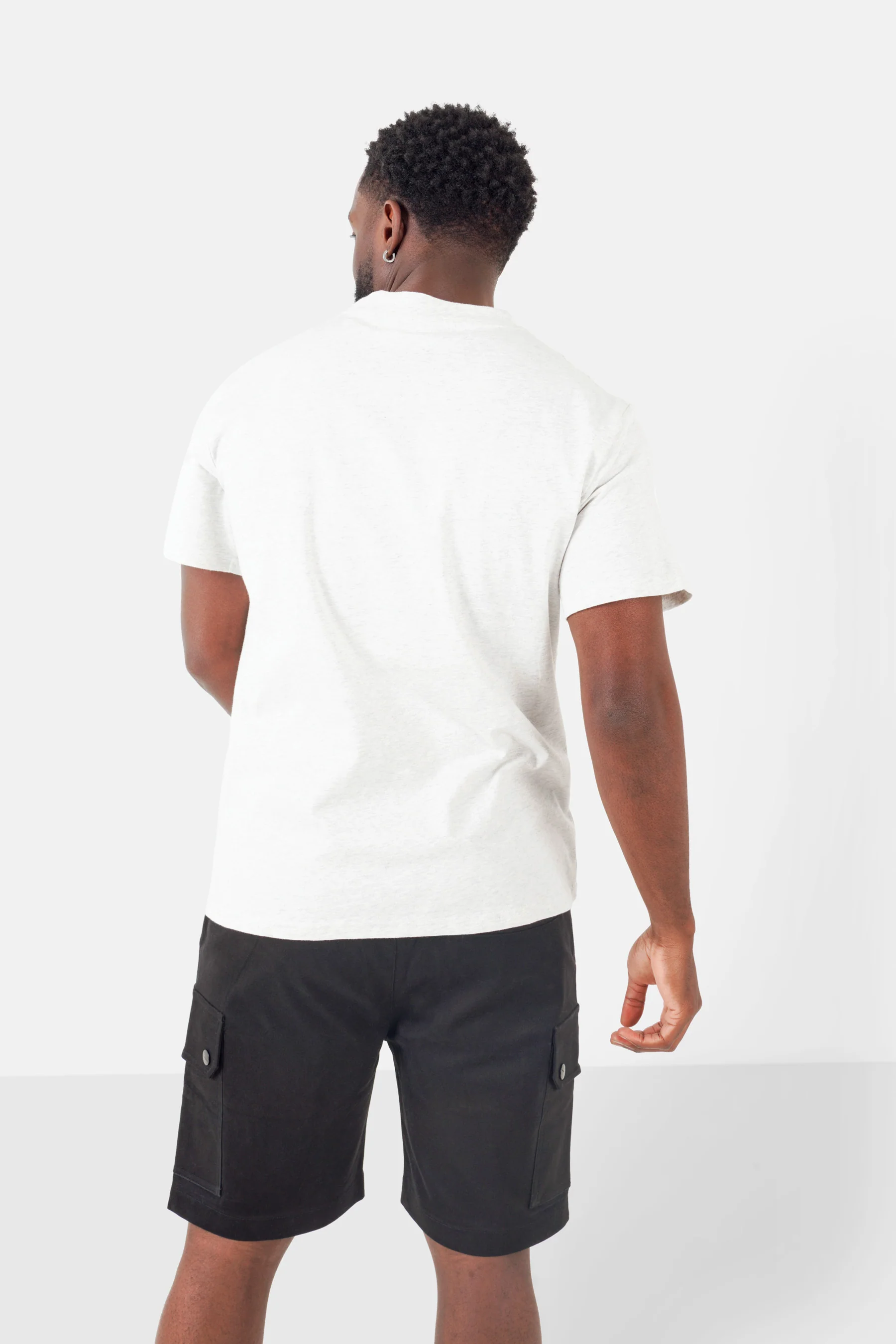 T-shirt print rétro Gris clair - Image 5