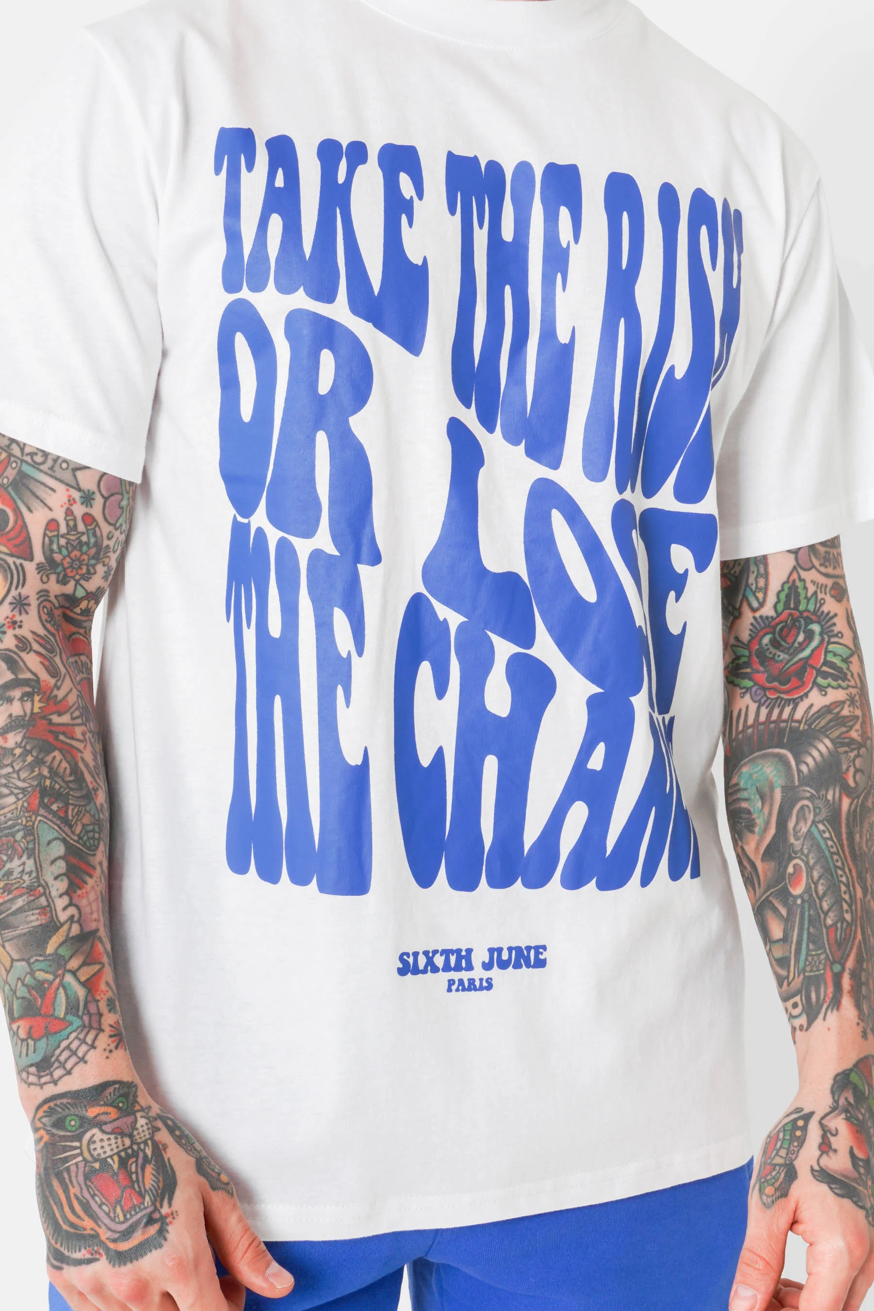 T-shirt print rétro Blanc - Image 4