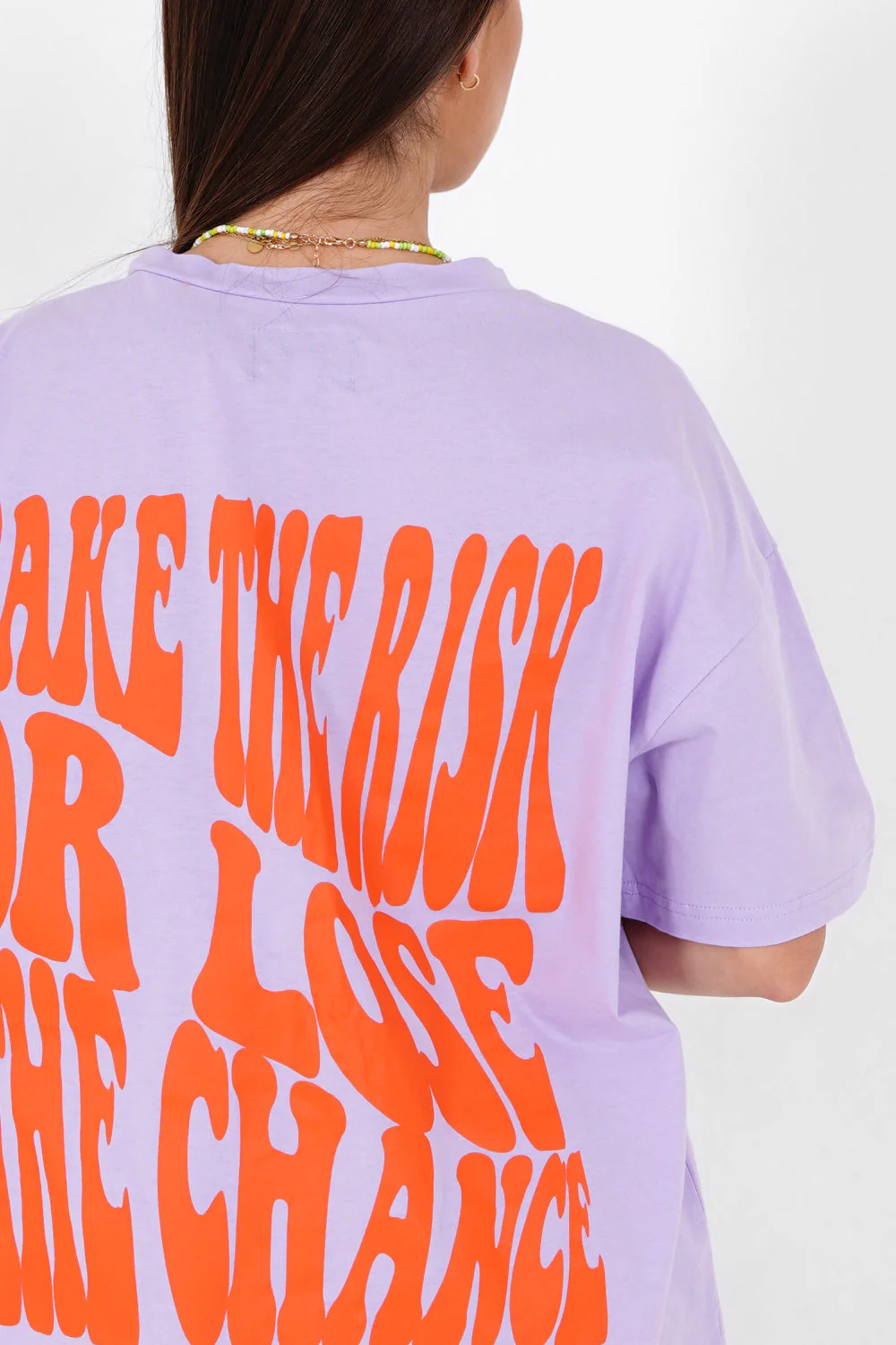 T-shirt oversize hippie Violet - Image 3
