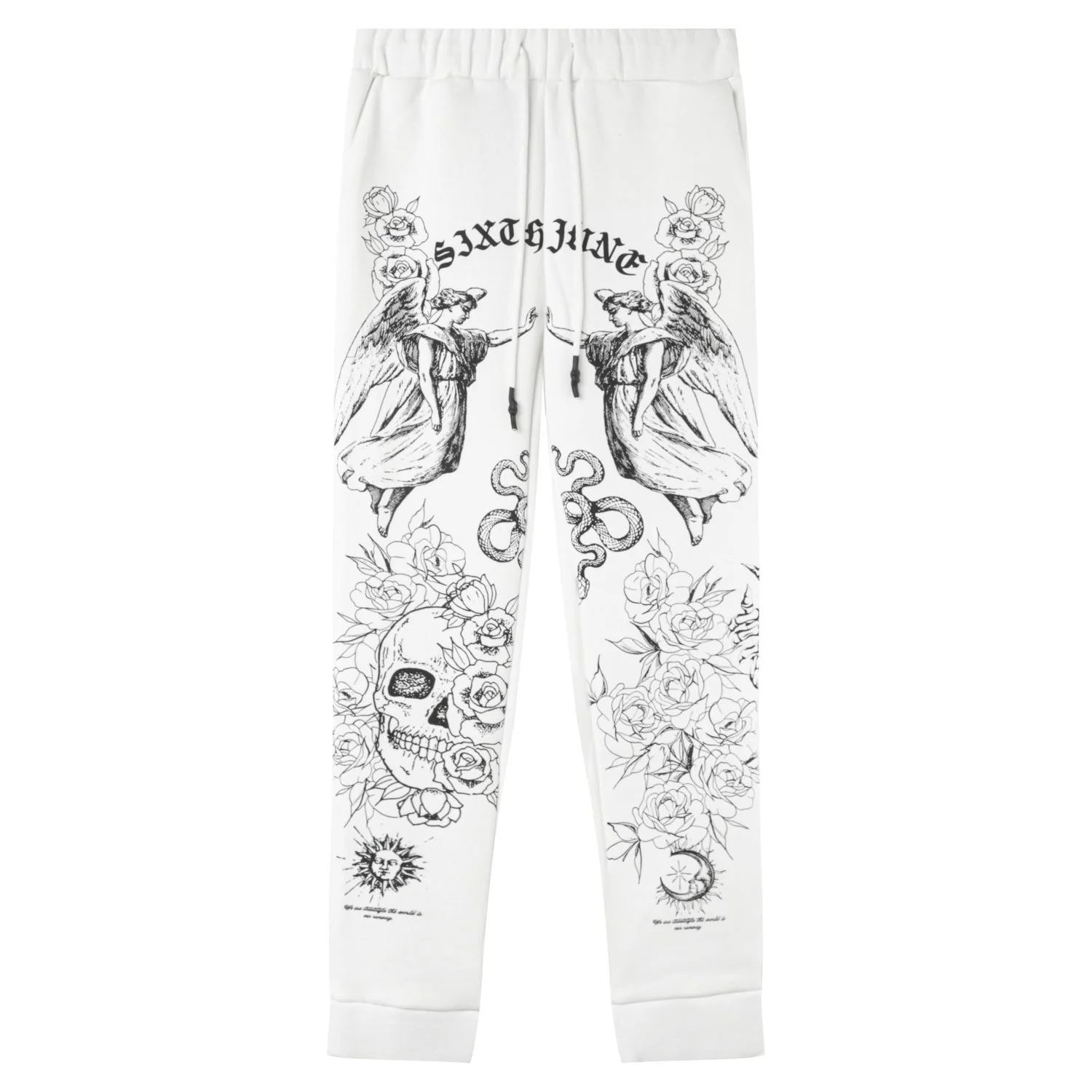 Jogging imprimés inspiration Tarot Blanc - Image 7