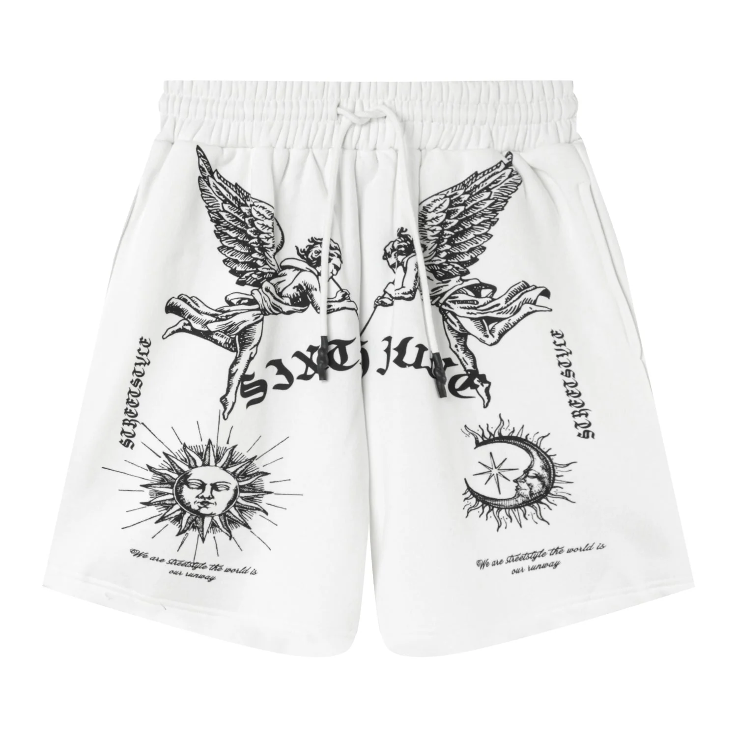 Short imprimé Tarot Blanc - Image 6