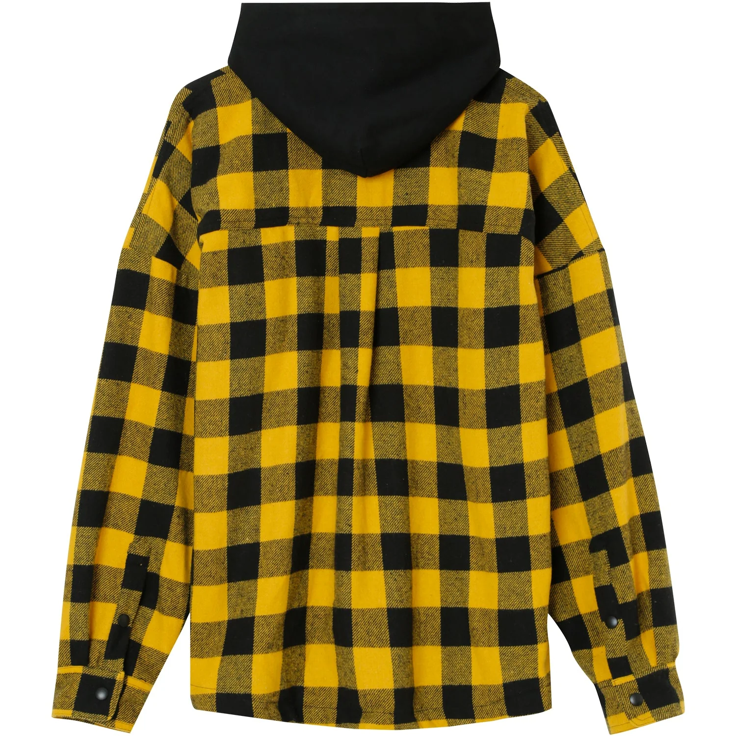 Surchemise tartan capuche Jaune - Image 7