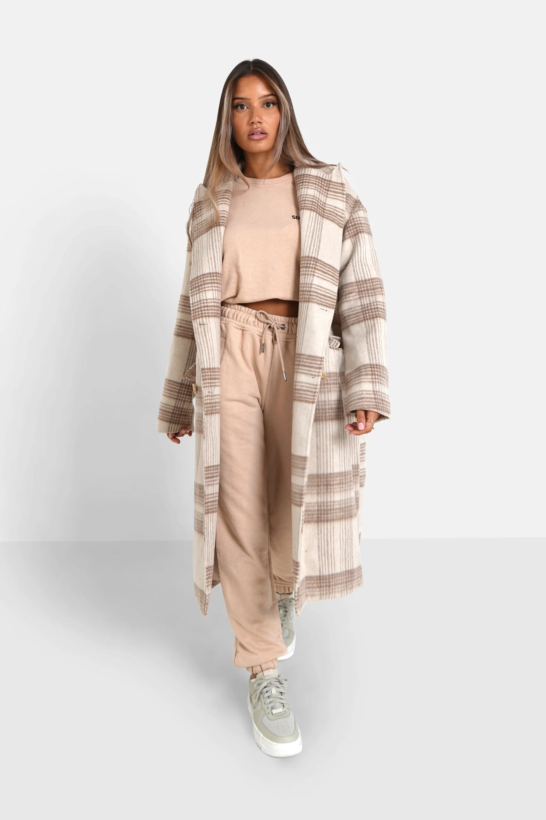 Veste longue laine Beige - Image 2