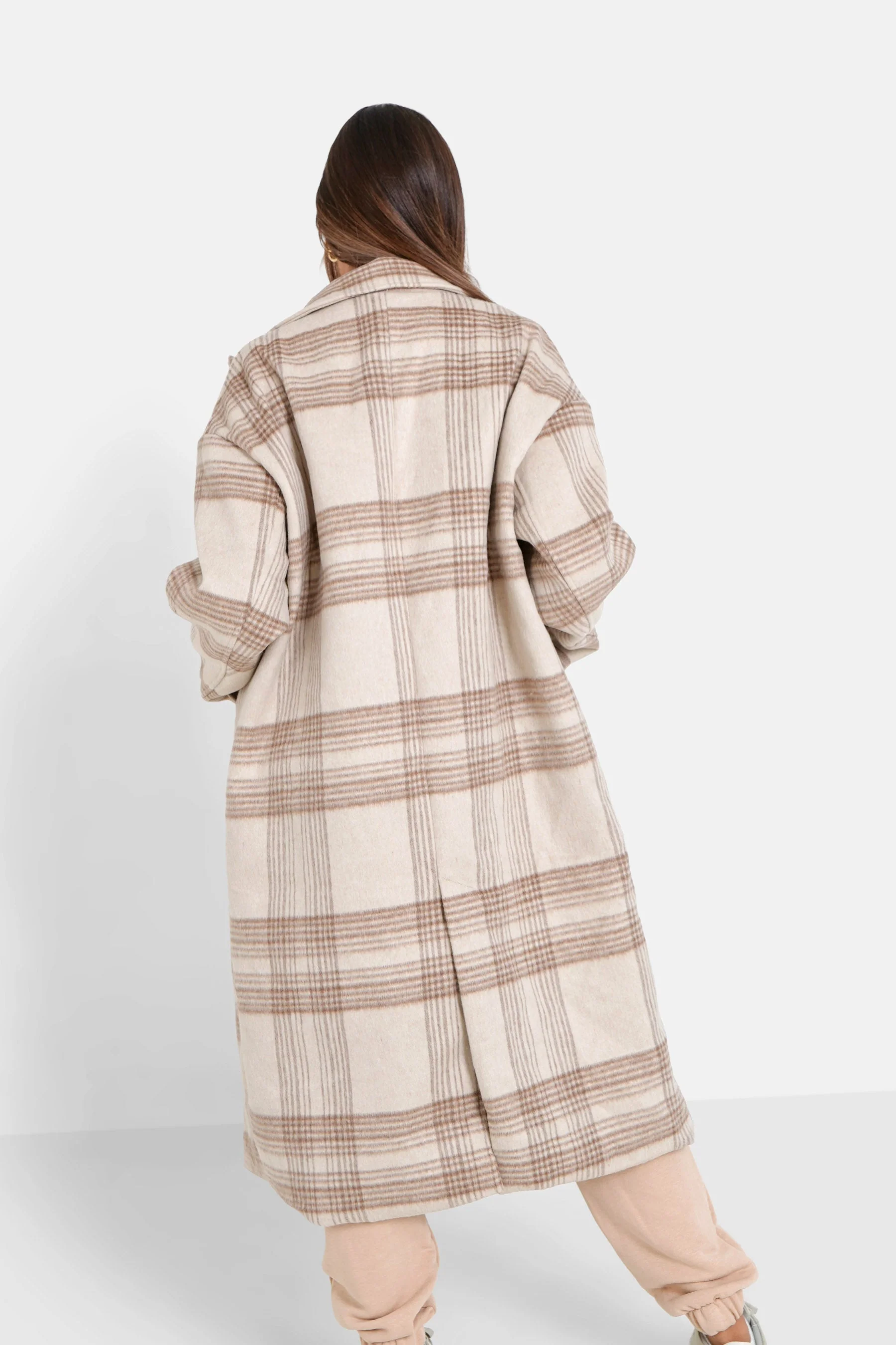 Veste longue laine Beige - Image 5