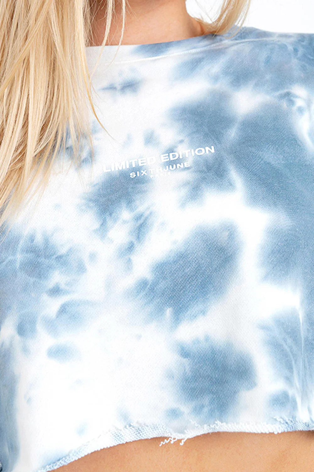 TIE DYE cropped sweatshirt - Image 4