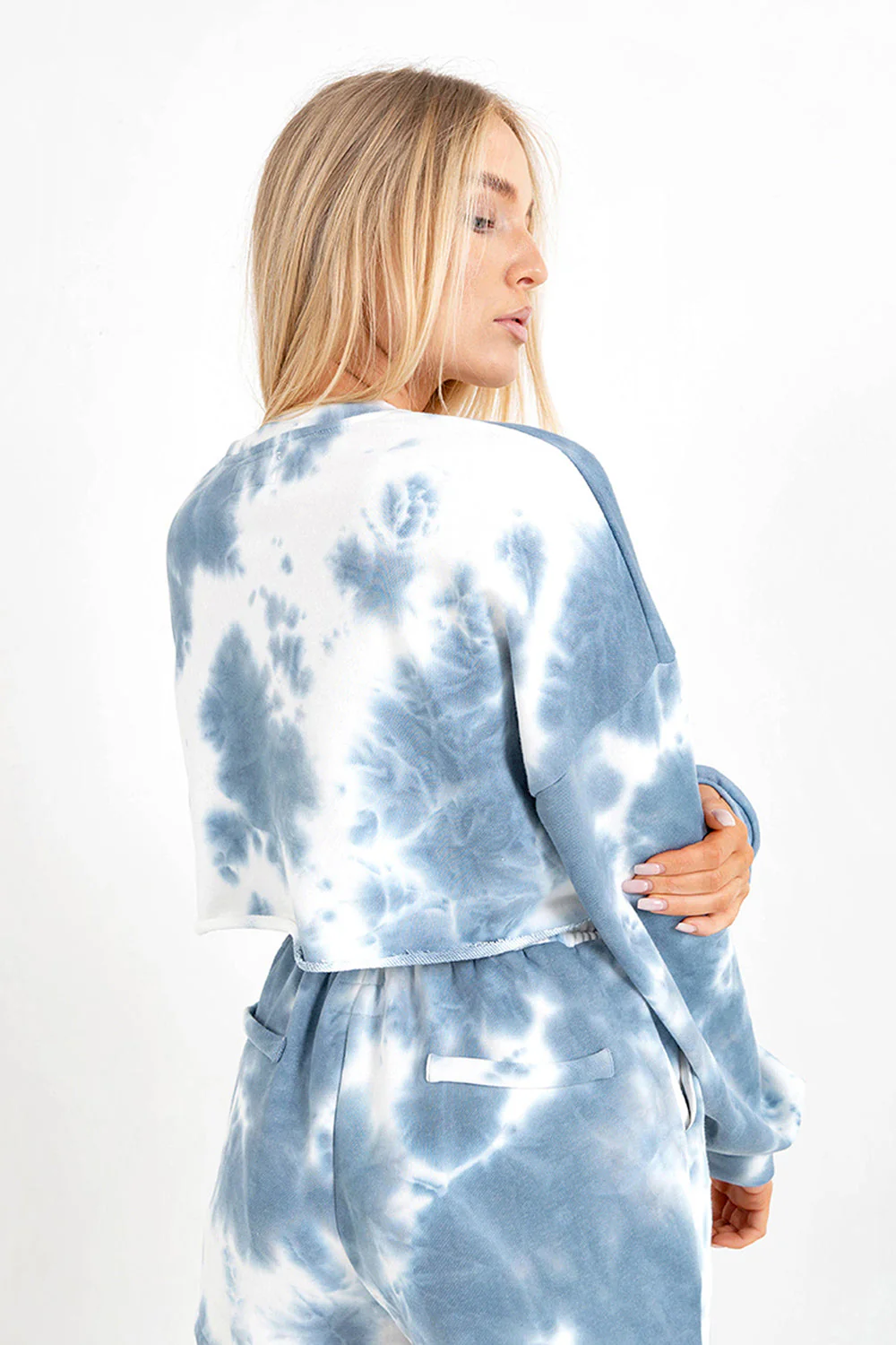 TIE DYE cropped sweatshirt - Image 5