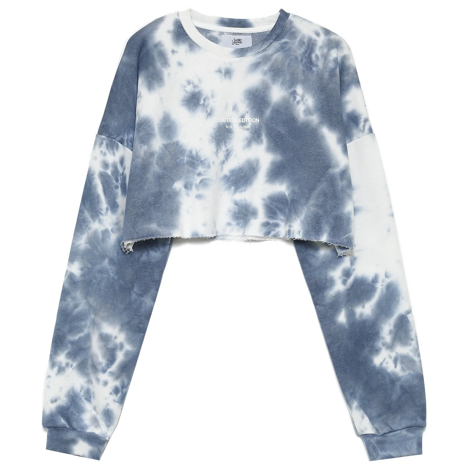 TIE DYE cropped sweatshirt - Image 6