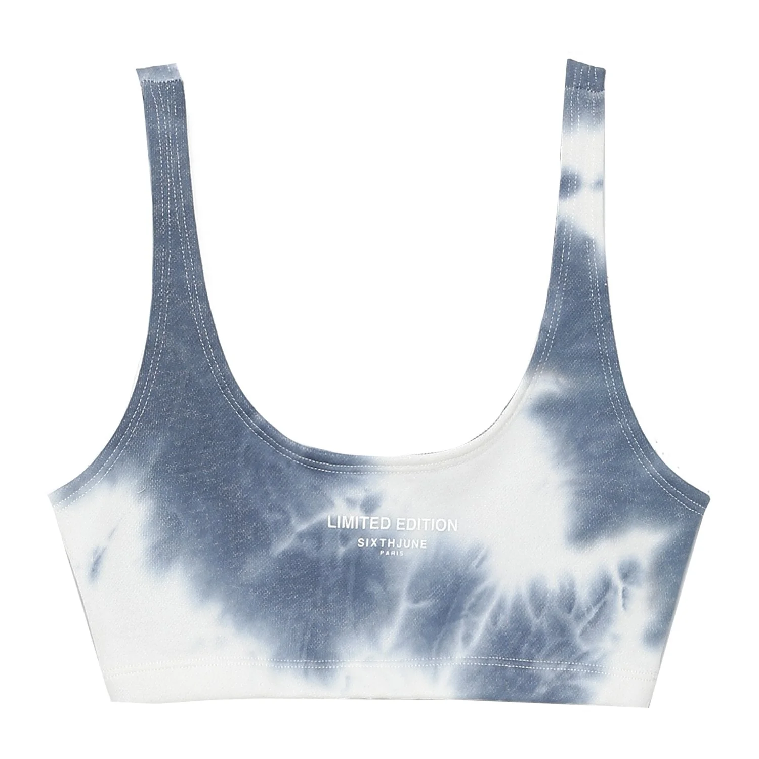 Brassière tie dye Bleu - Image 5