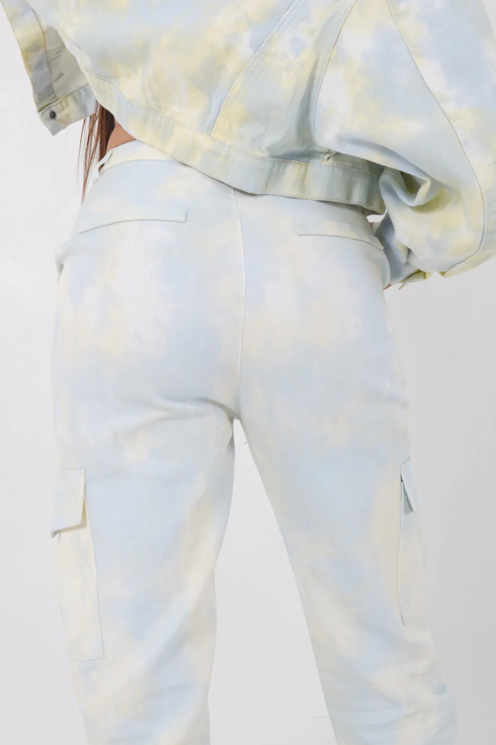 Pantalon tie dye Jaune - Image 3