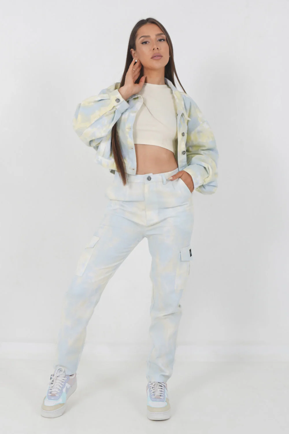 Pantalon tie dye Jaune - Image 6