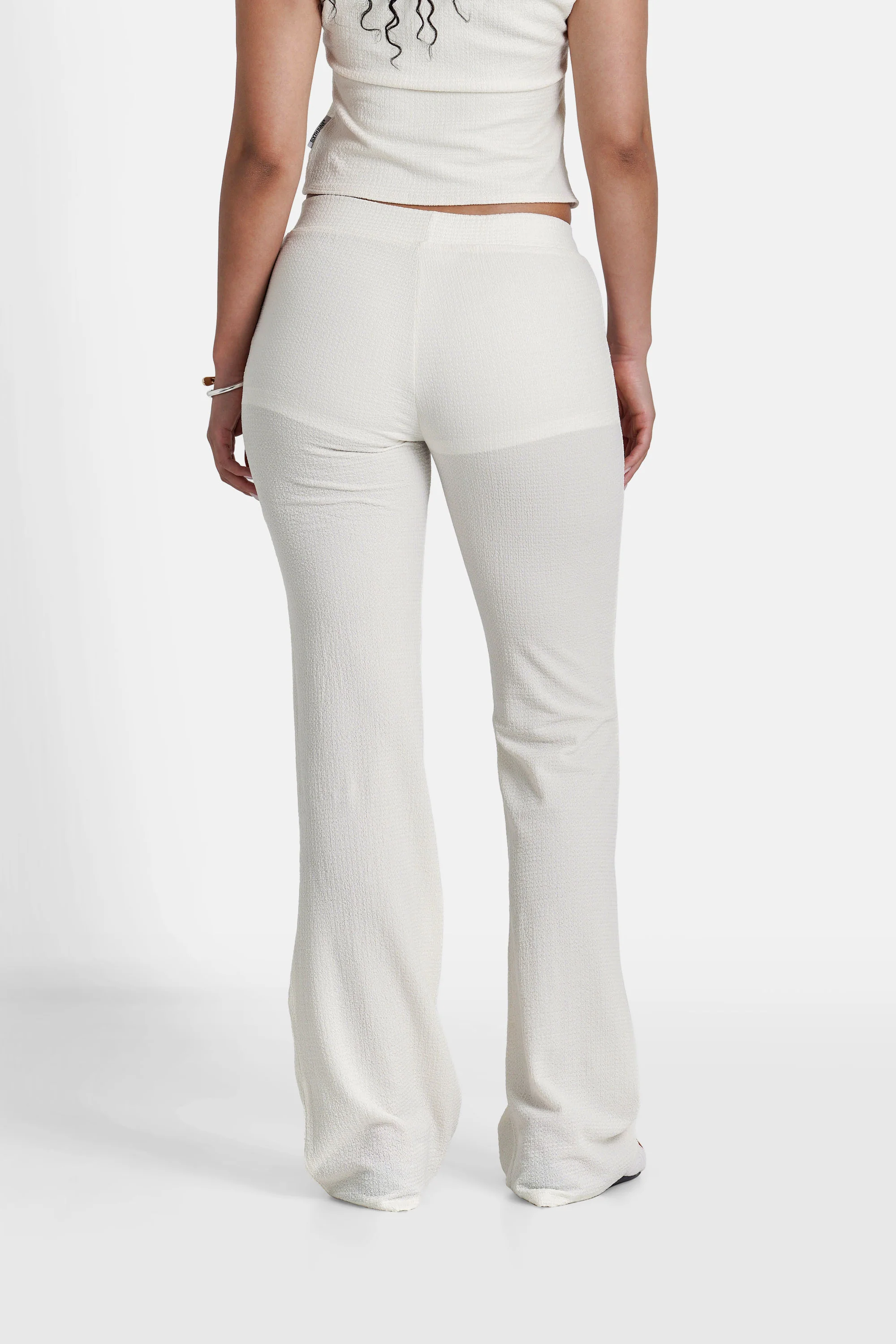 TEXTURED flare pant - Image 5