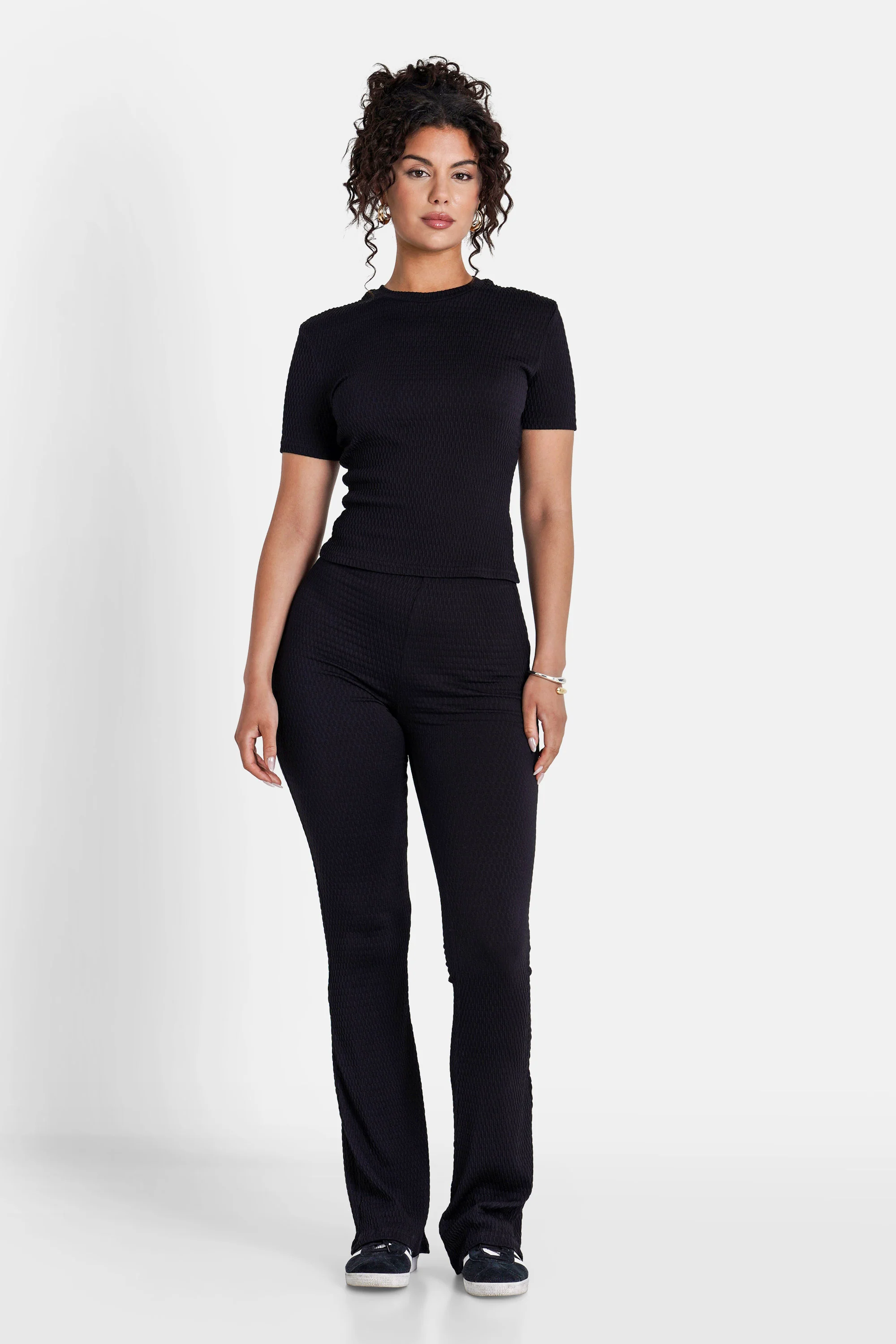 TEXTURED flare pant - Image 2