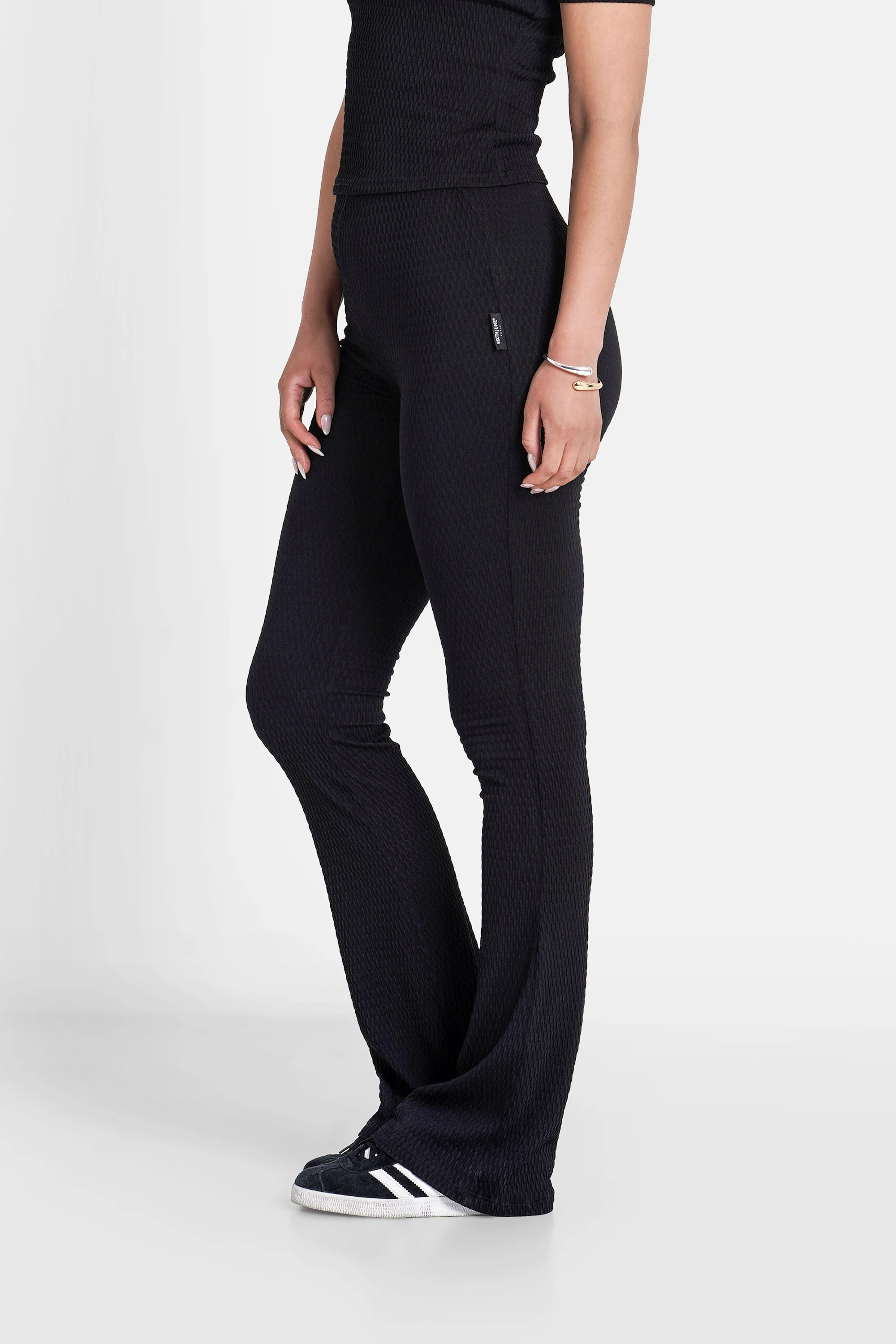 TEXTURED flare pant - Image 4