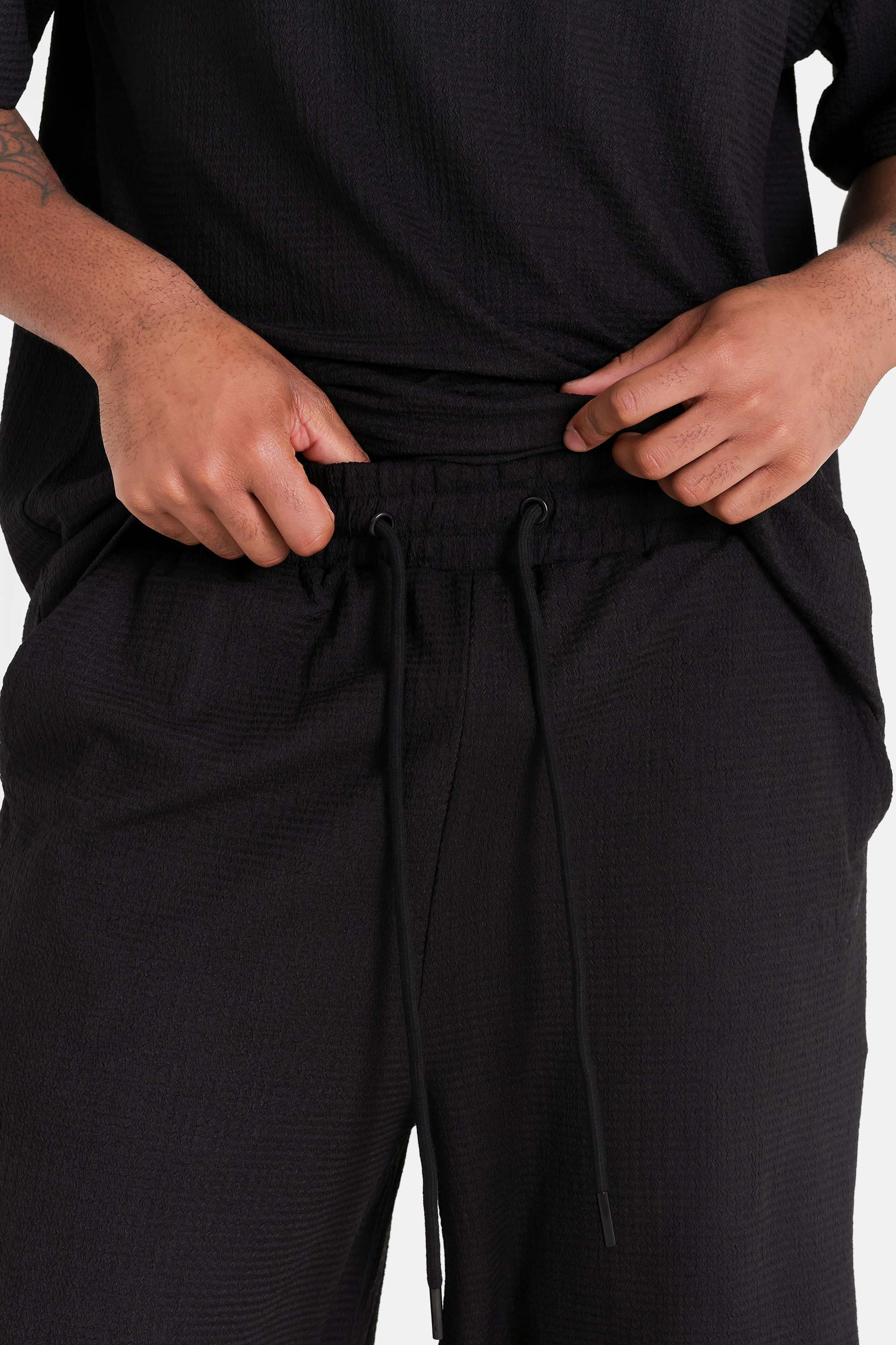 Short crochet broderie Noir - Image 3