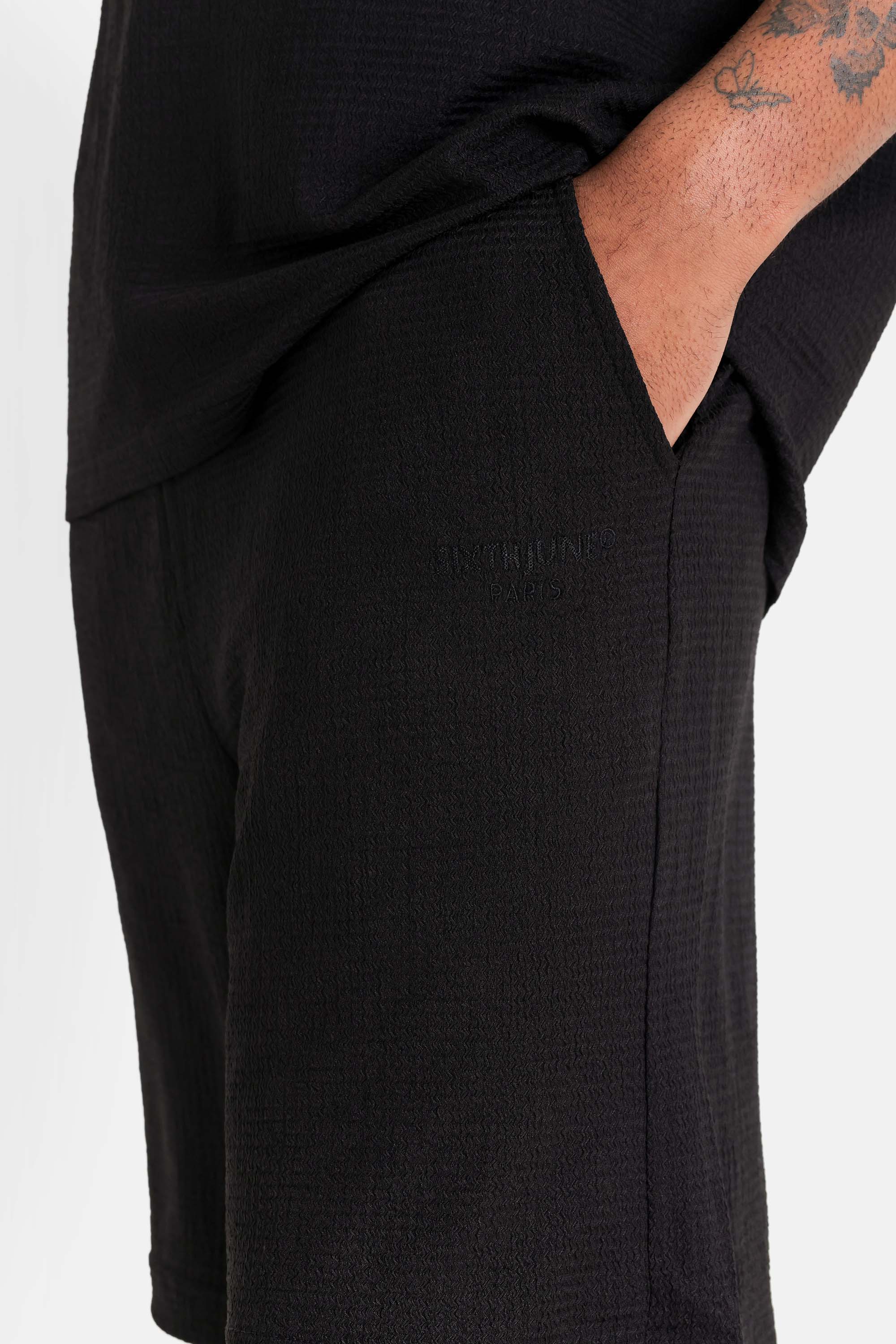 Short crochet broderie Noir - Image 4