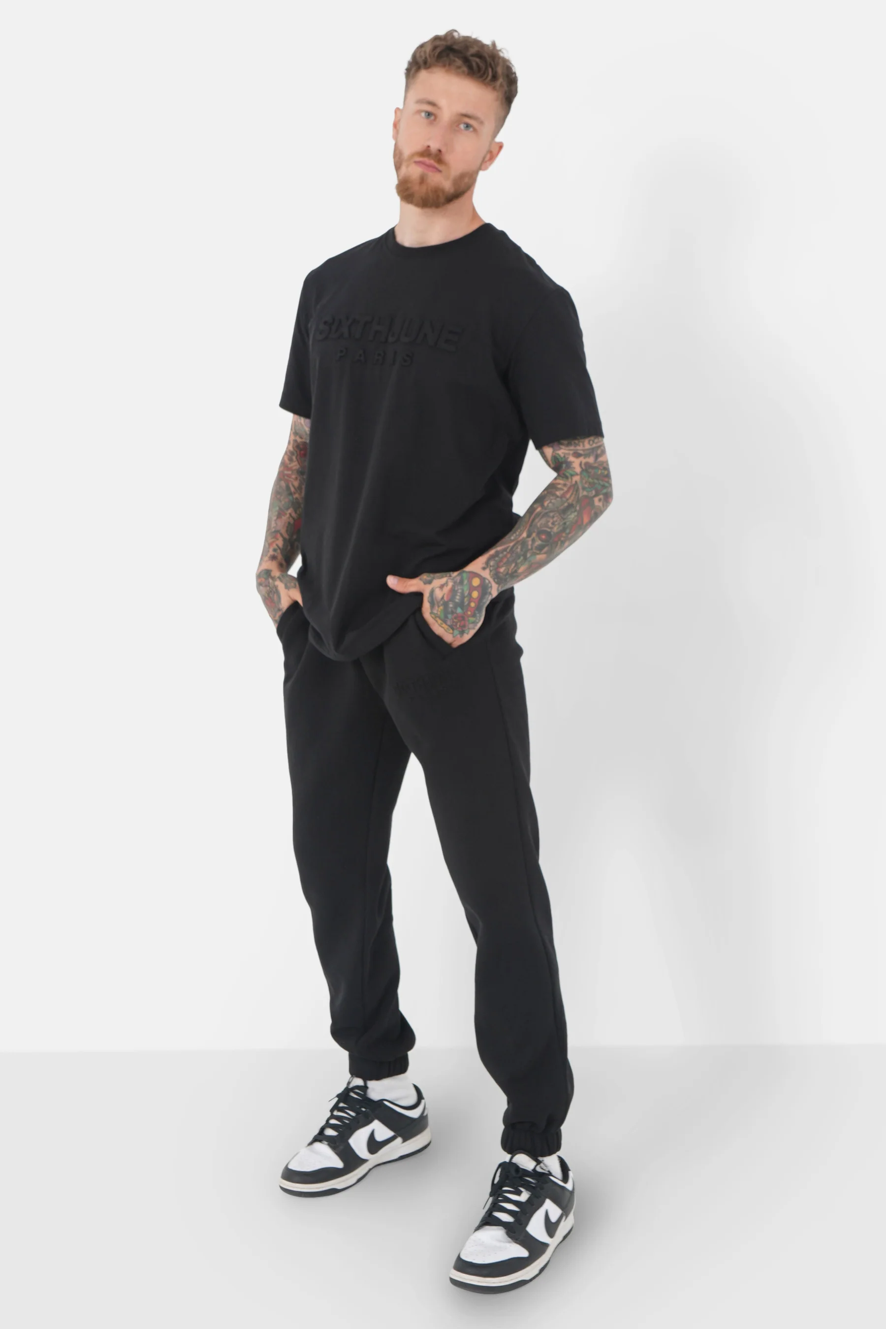 T-shirt logo relief Noir - Image 2