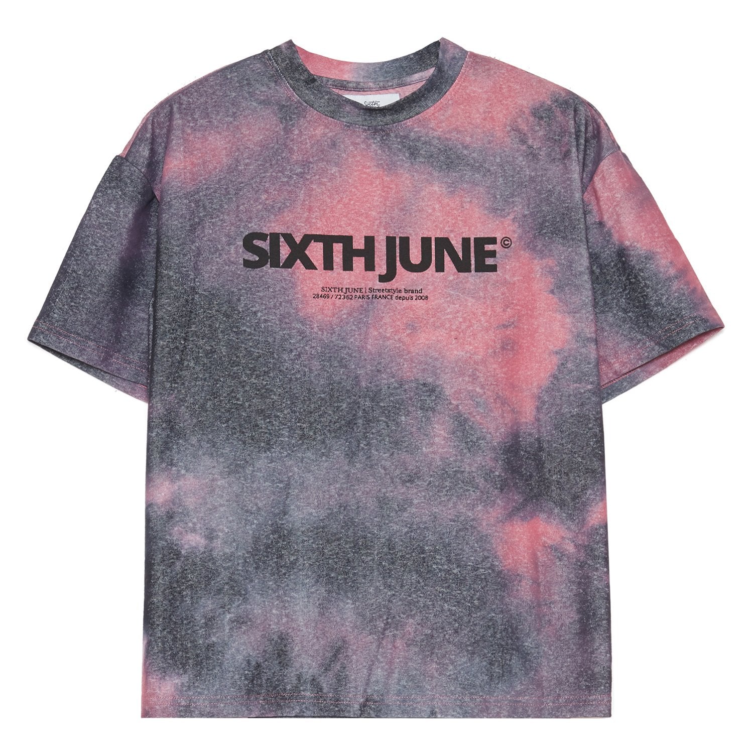 T-shirt tie and dye fuchsia - Image 2