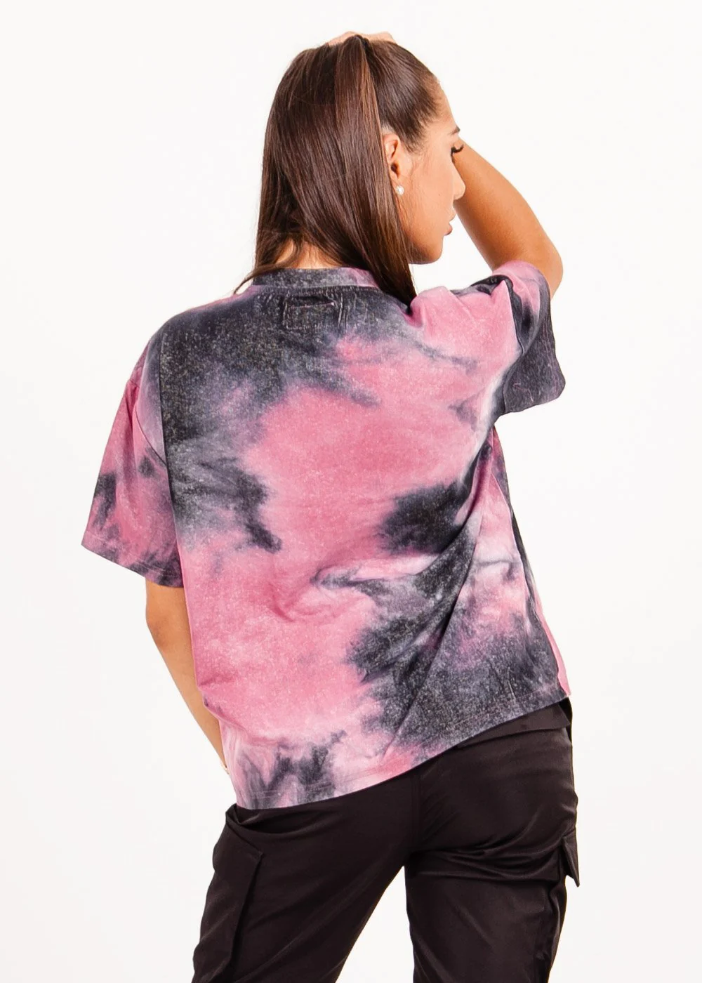 T-shirt tie and dye fuchsia - Image 4