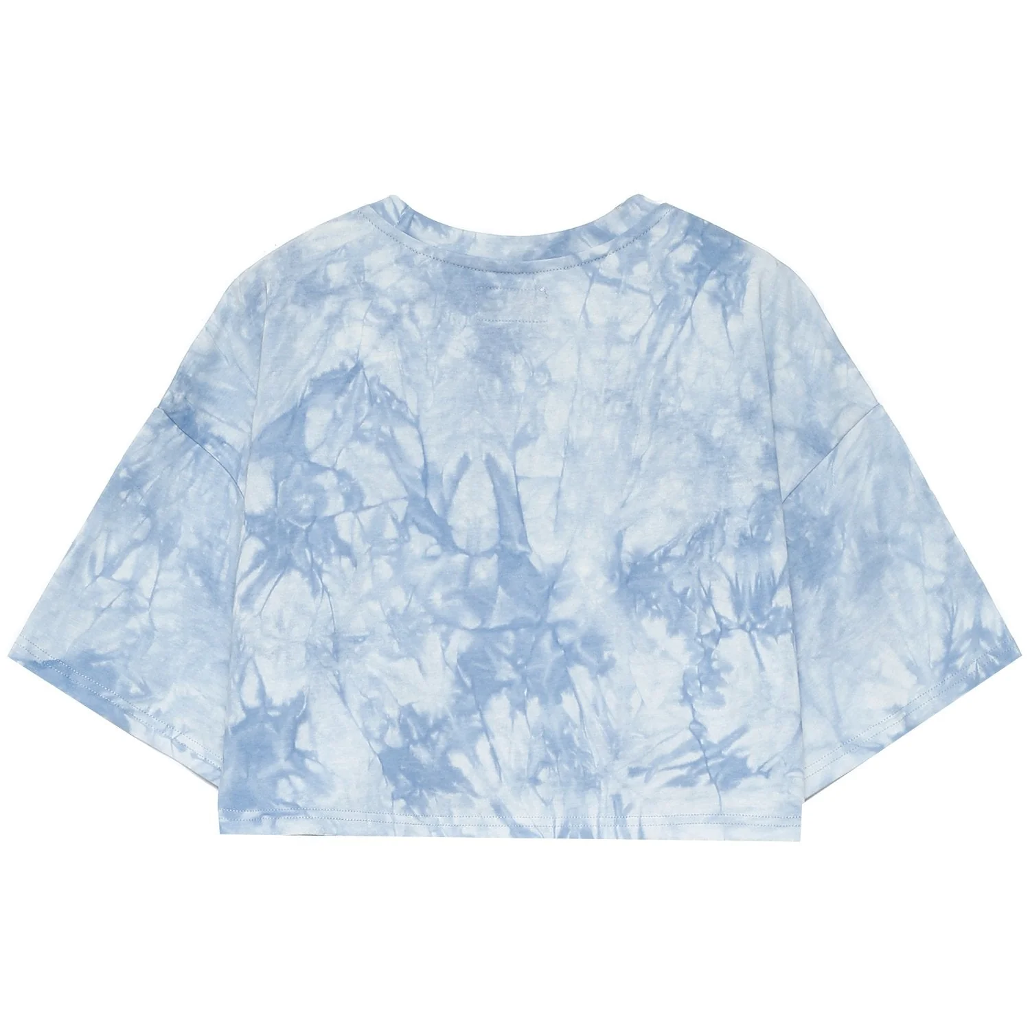 T-shirt tie and dye cordon serrage Bleu - Image 6