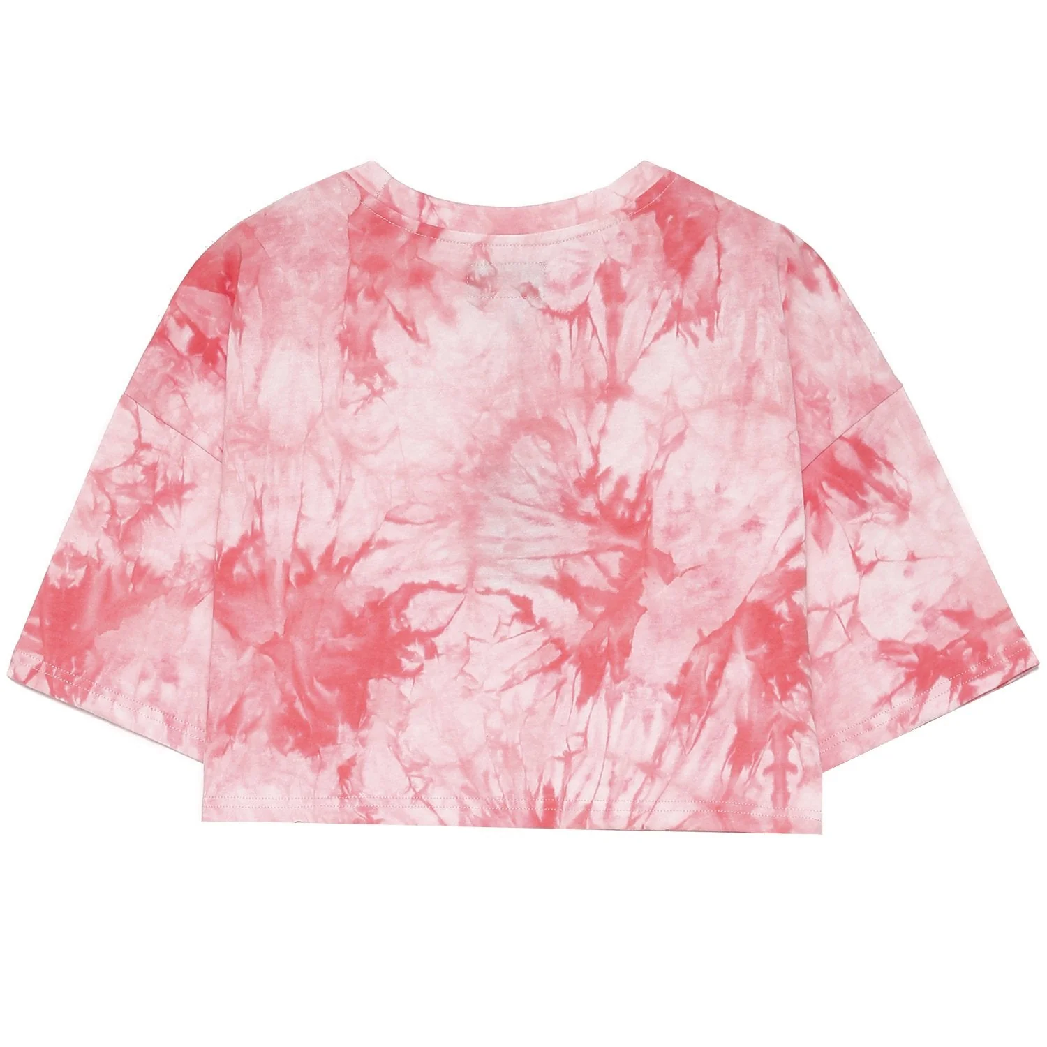 T-shirt tie and dye cordon serrage Rose - Image 6