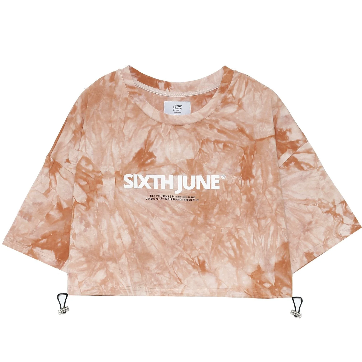 T-shirt tie and dye cordon serrage Orange - Image 6