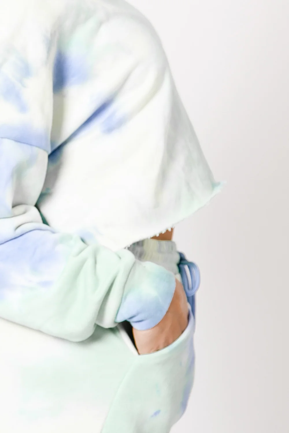 Sweat court logo tie dye bleu - Image 4