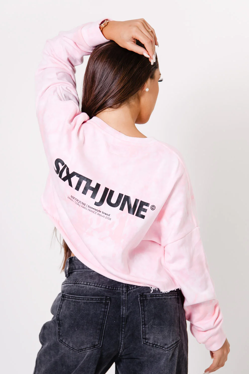 Sweat court logo tie dye rose - Image 2