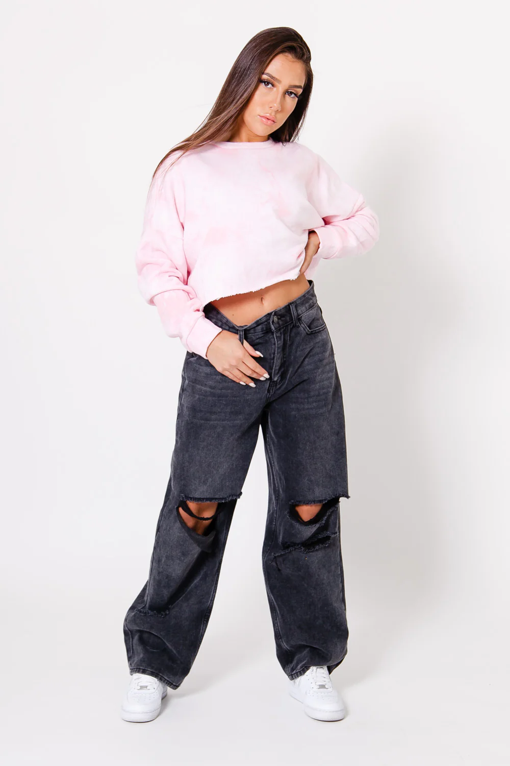 Sweat court logo tie dye rose - Image 6