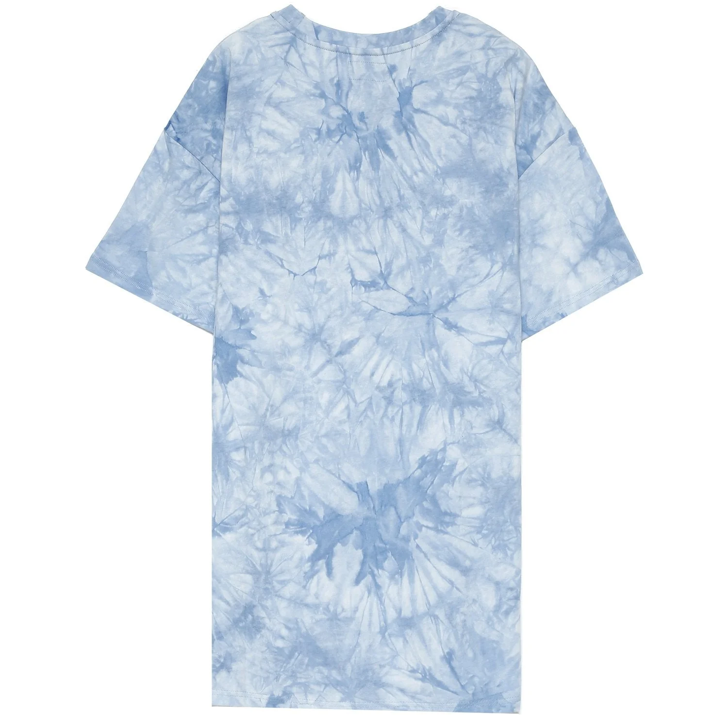Robe t-shirt tie dye cordon serrage Bleu - Image 6