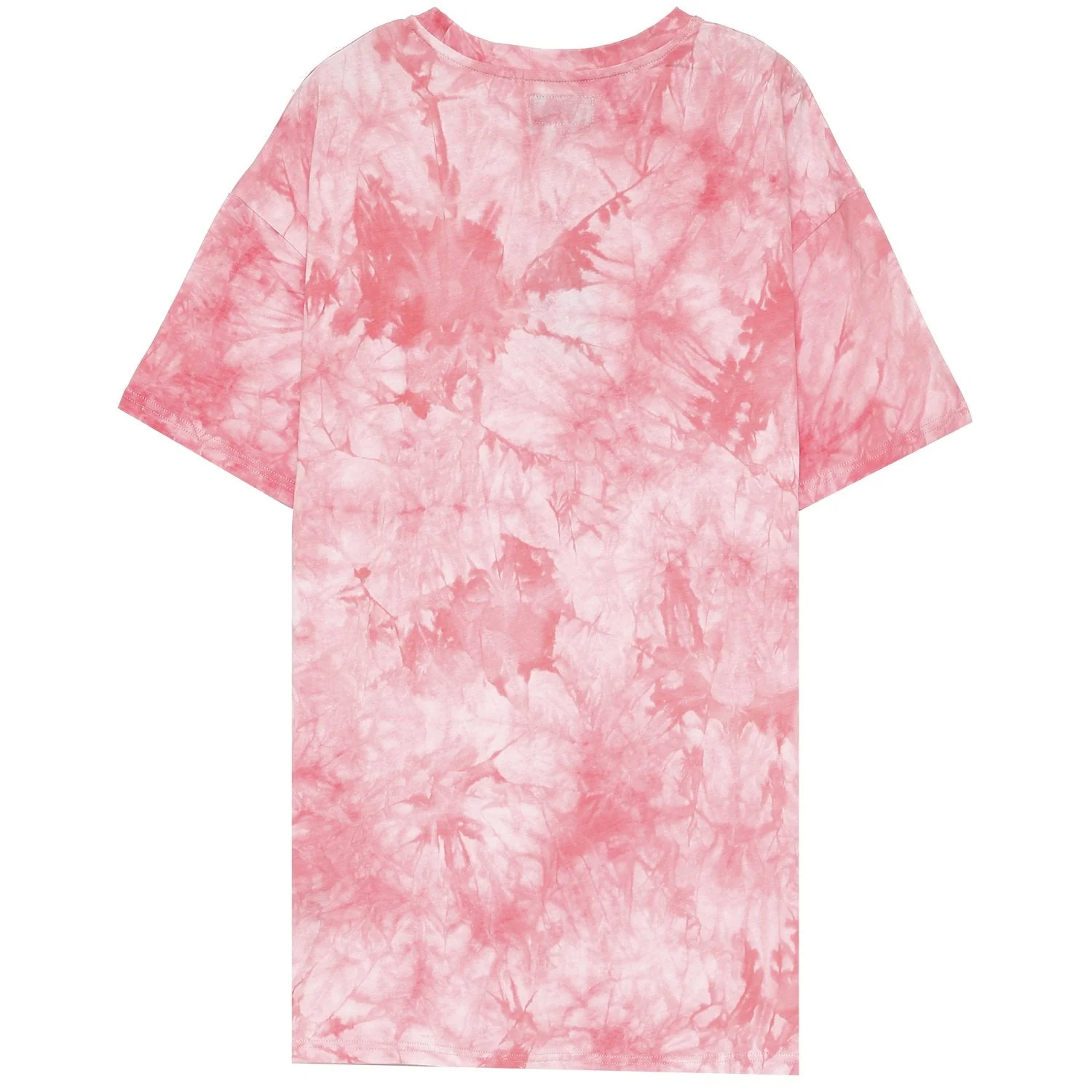Robe t-shirt tie dye cordon serrage Rose - Image 7
