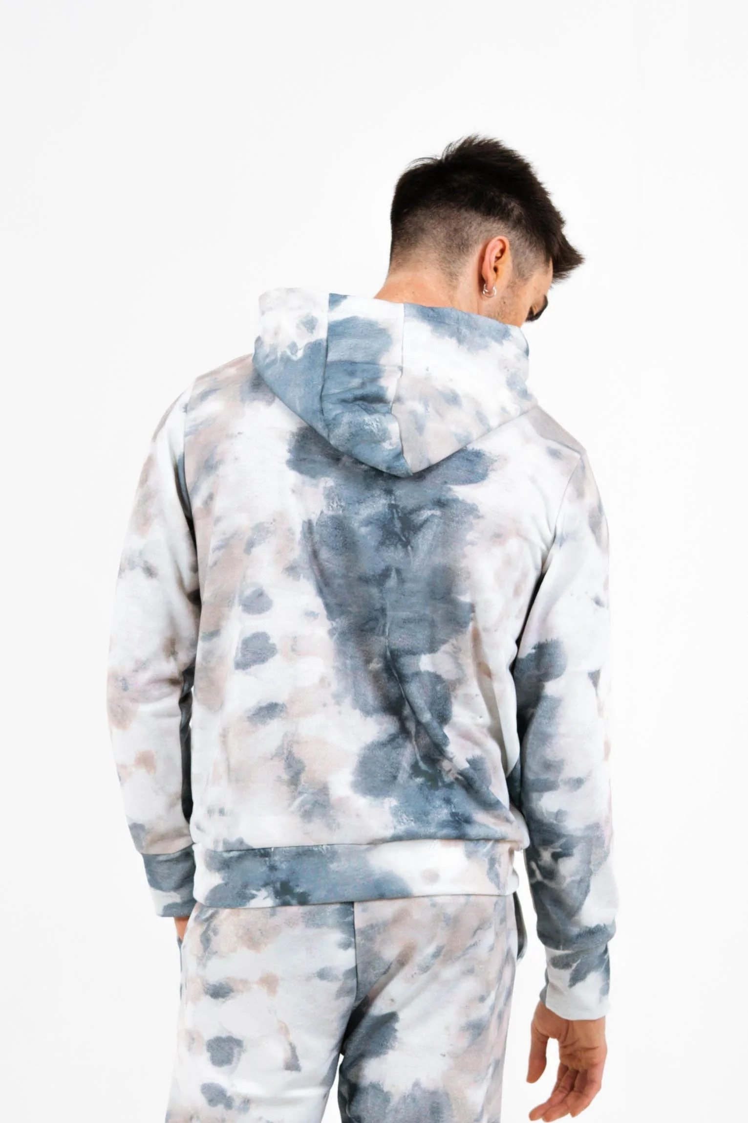 Sweat capuche tie dye Limited Edition Bleu clair - Image 5
