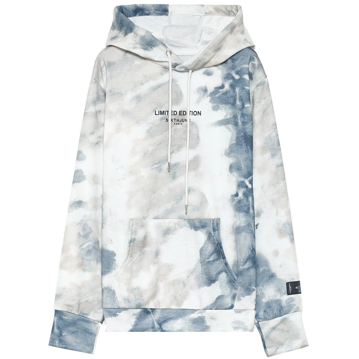 Sweat capuche tie dye Limited Edition Bleu clair - Image 7