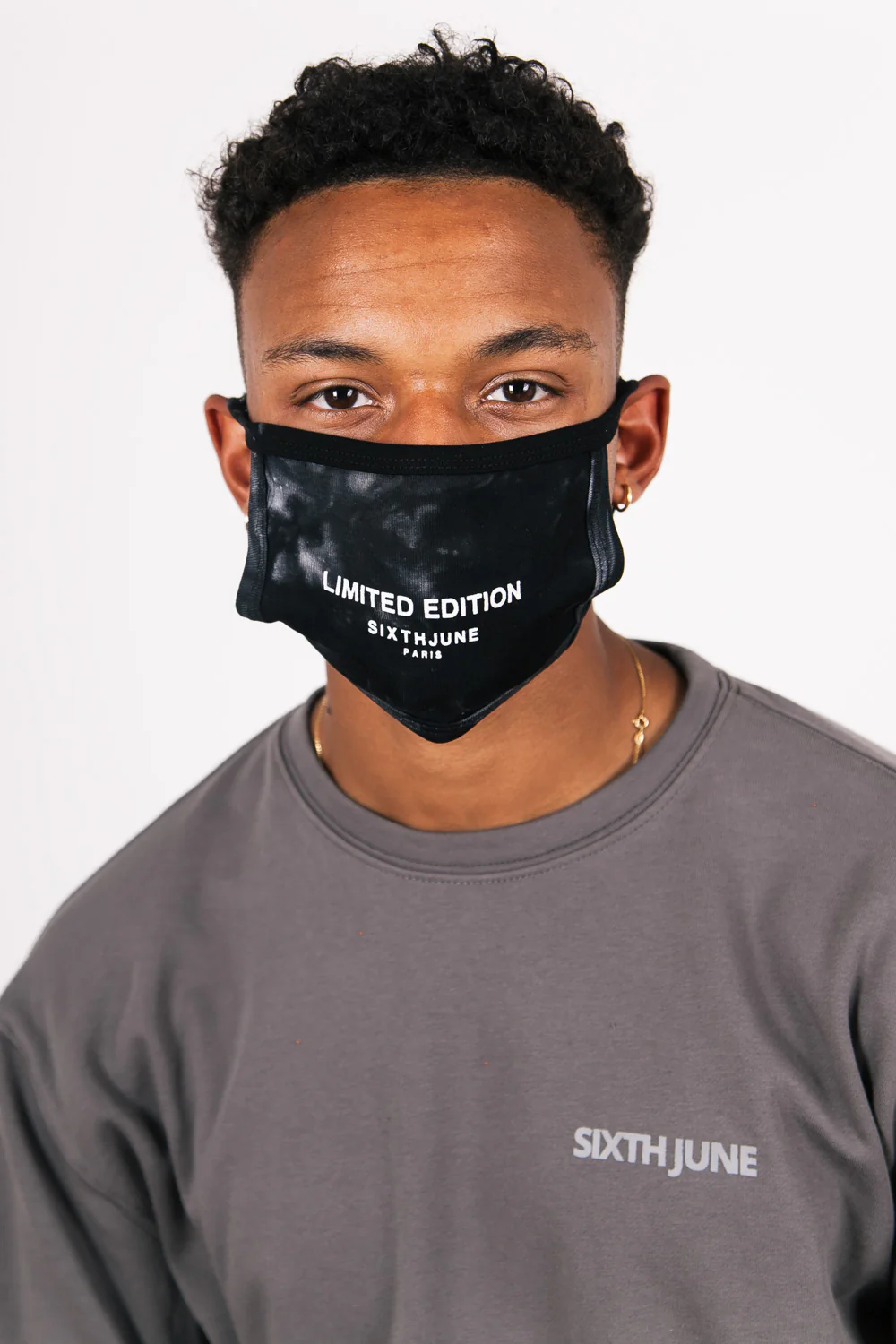 Masque tie dye Limited Edition noir - Image 2