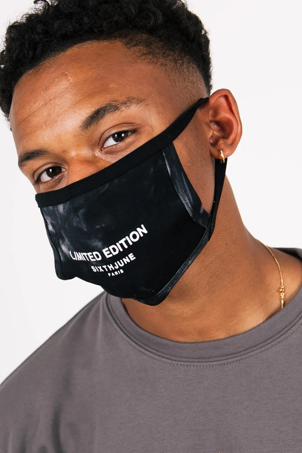 Masque tie dye Limited Edition noir - Image 3
