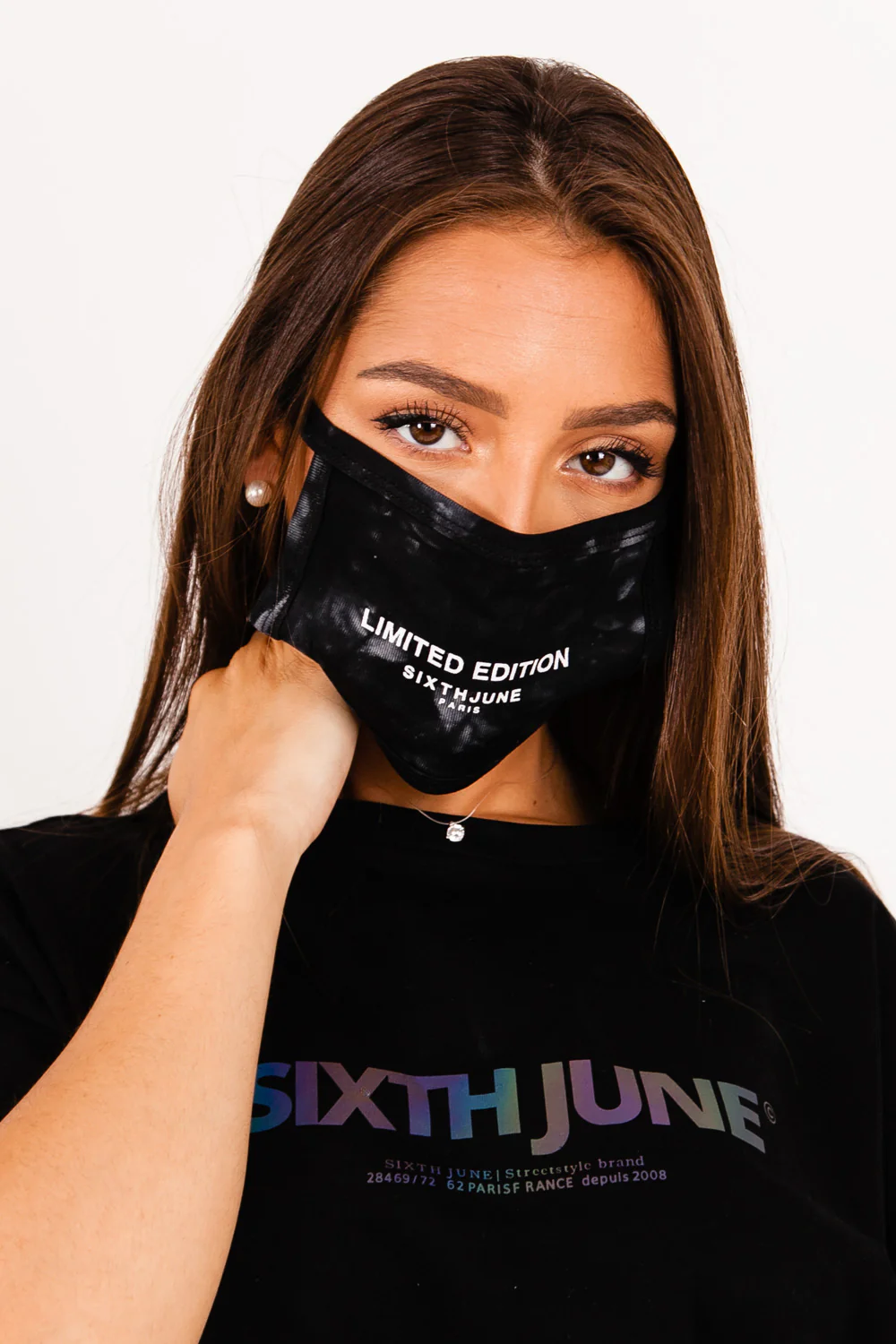 Masque tie dye Limited Edition noir - Image 4