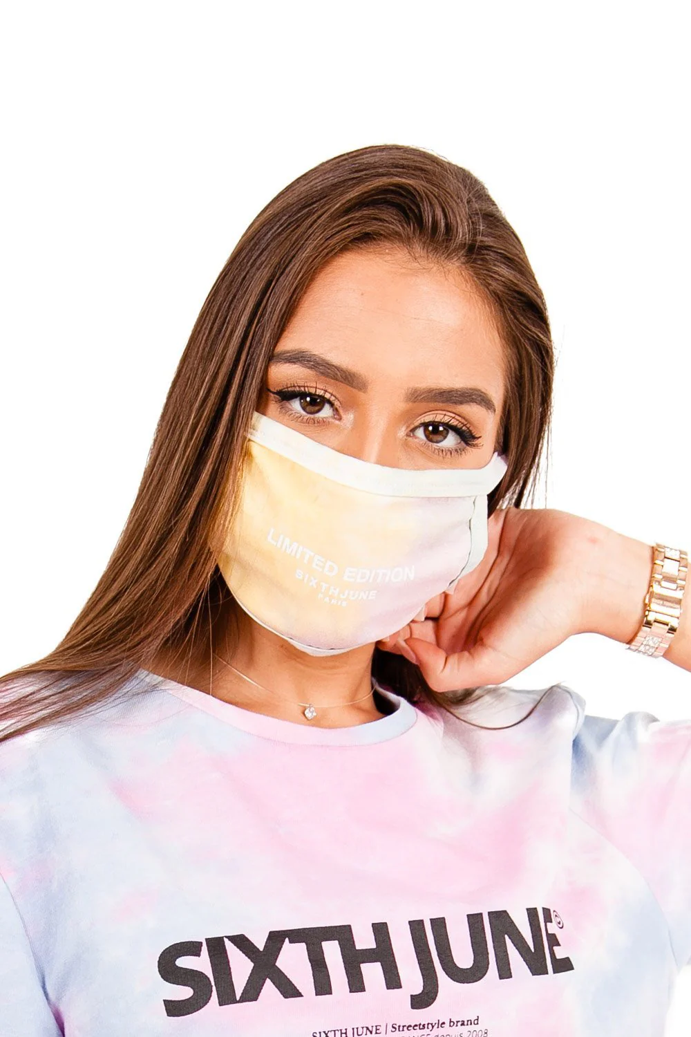 Masque Tie dye Limited Edition rose clair - Image 2