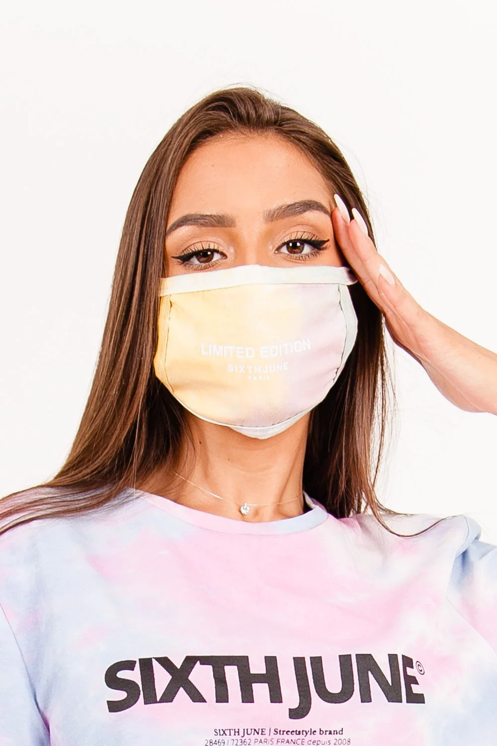 Masque Tie dye Limited Edition rose clair - Image 3