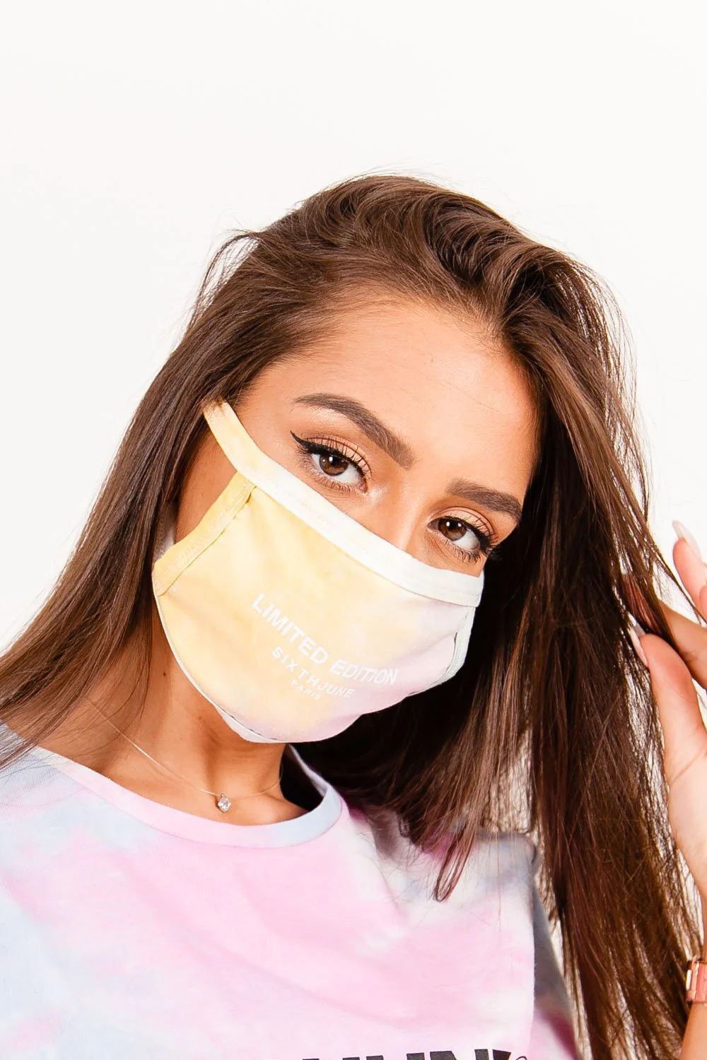 Masque Tie dye Limited Edition rose clair - Image 4