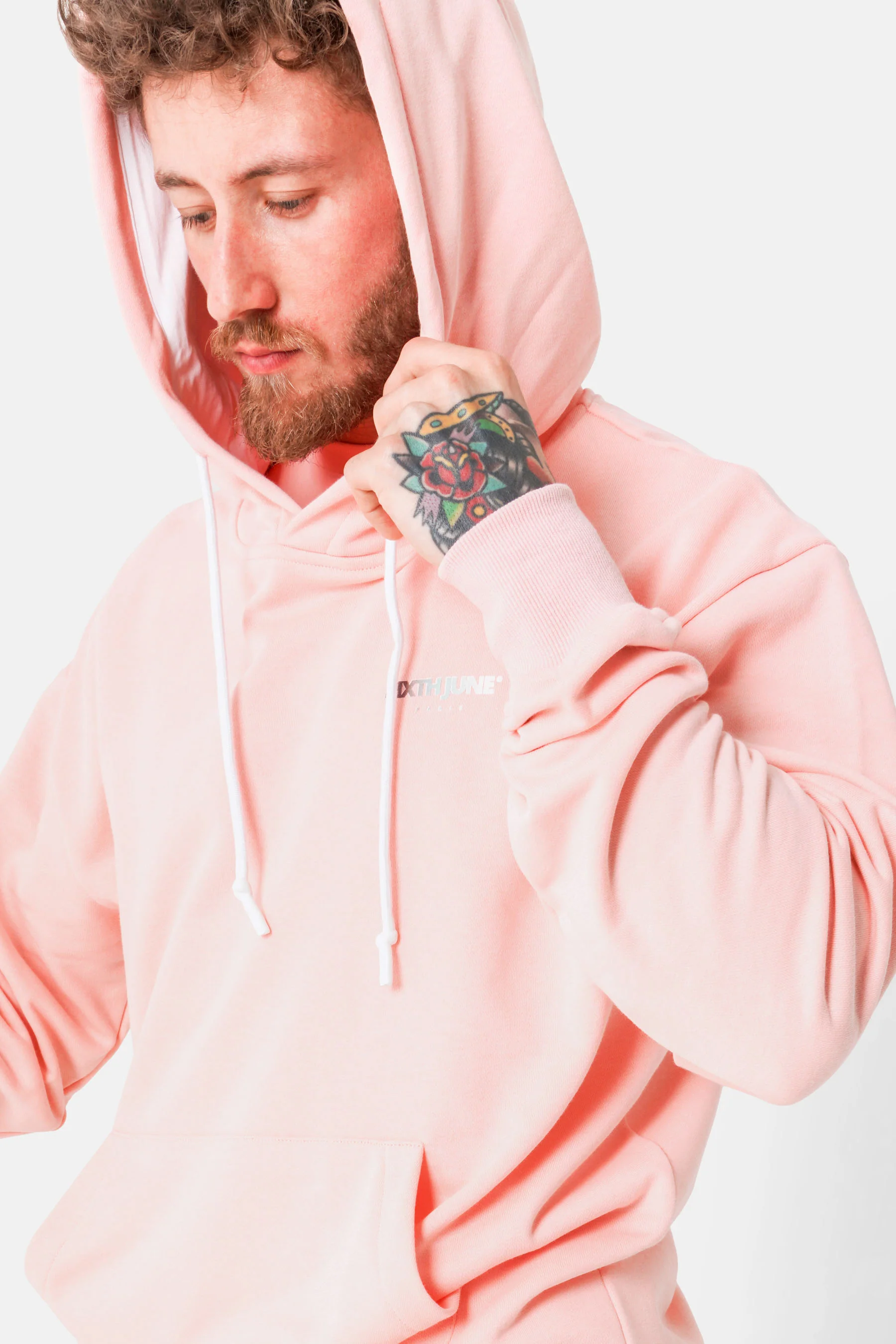 Sweatshirt logo  tie and dye Rose - Image 3