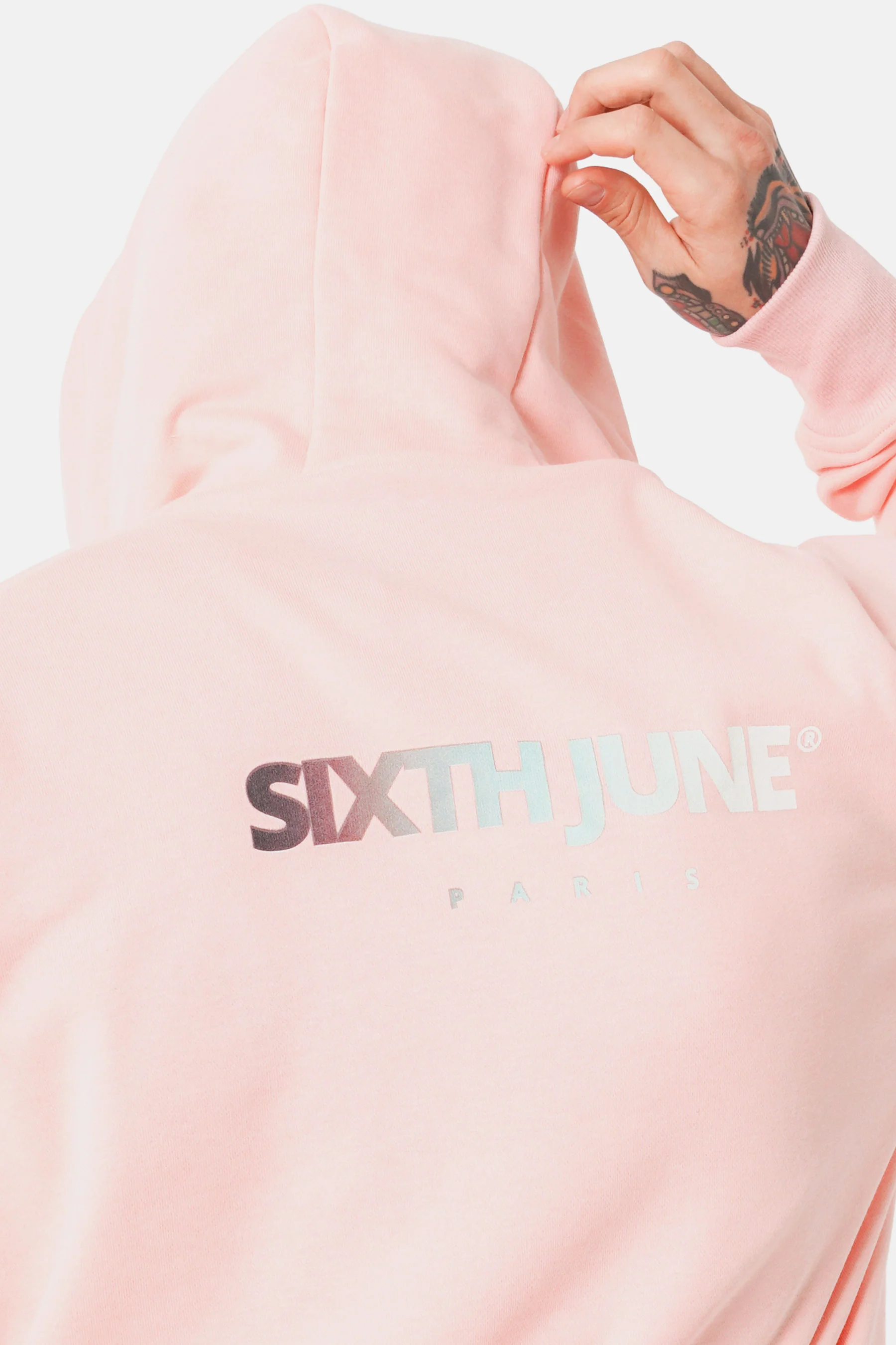 Sweatshirt logo  tie and dye Rose - Image 4