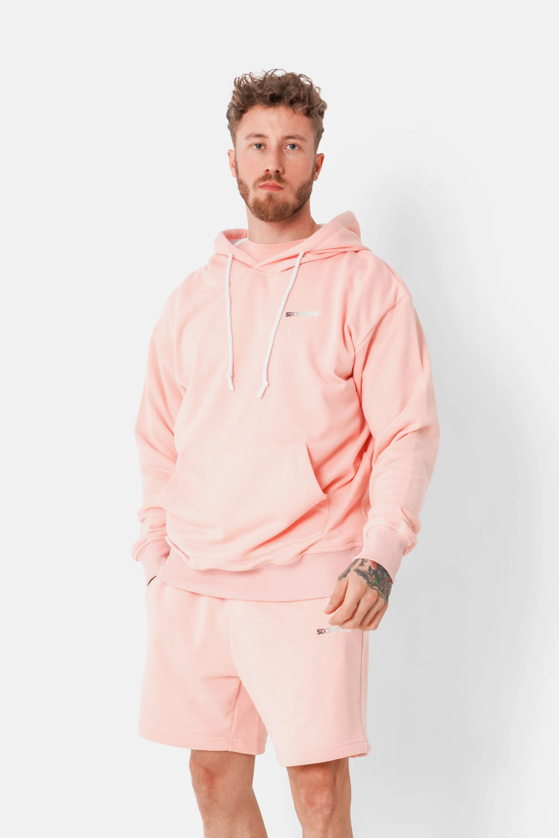 Sweatshirt logo  tie and dye Rose - Image 5
