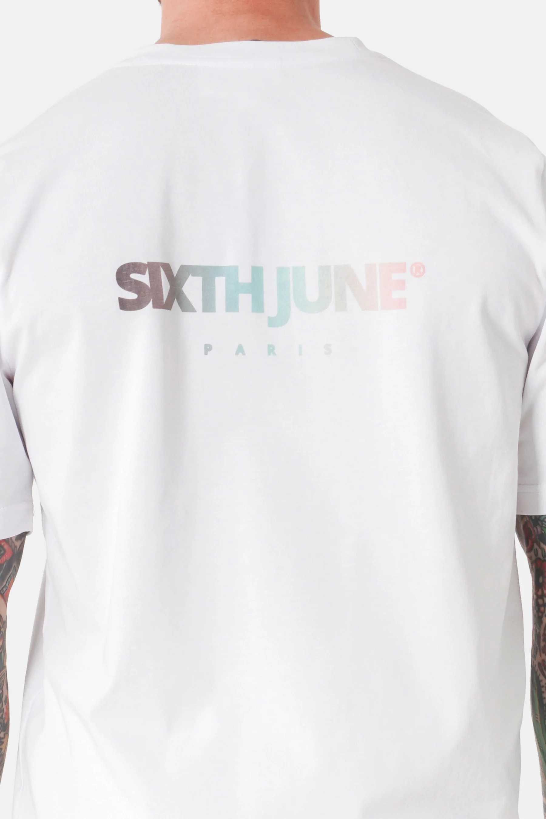 T-shirt imprimé logo tie and dye Blanc - Image 3
