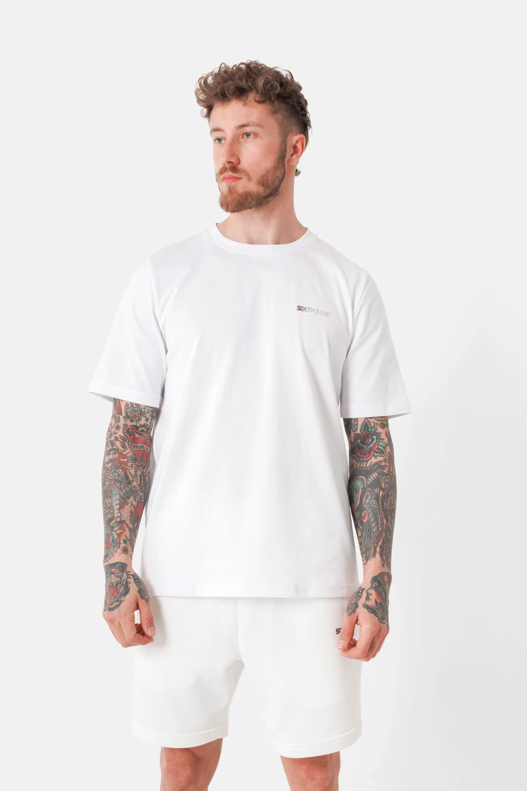 T-shirt imprimé logo tie and dye Blanc - Image 5