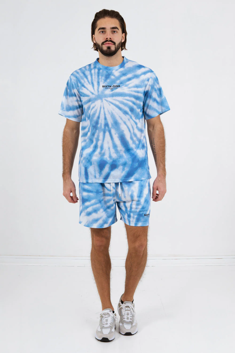 Short tie dye logo Bleu - Image 2