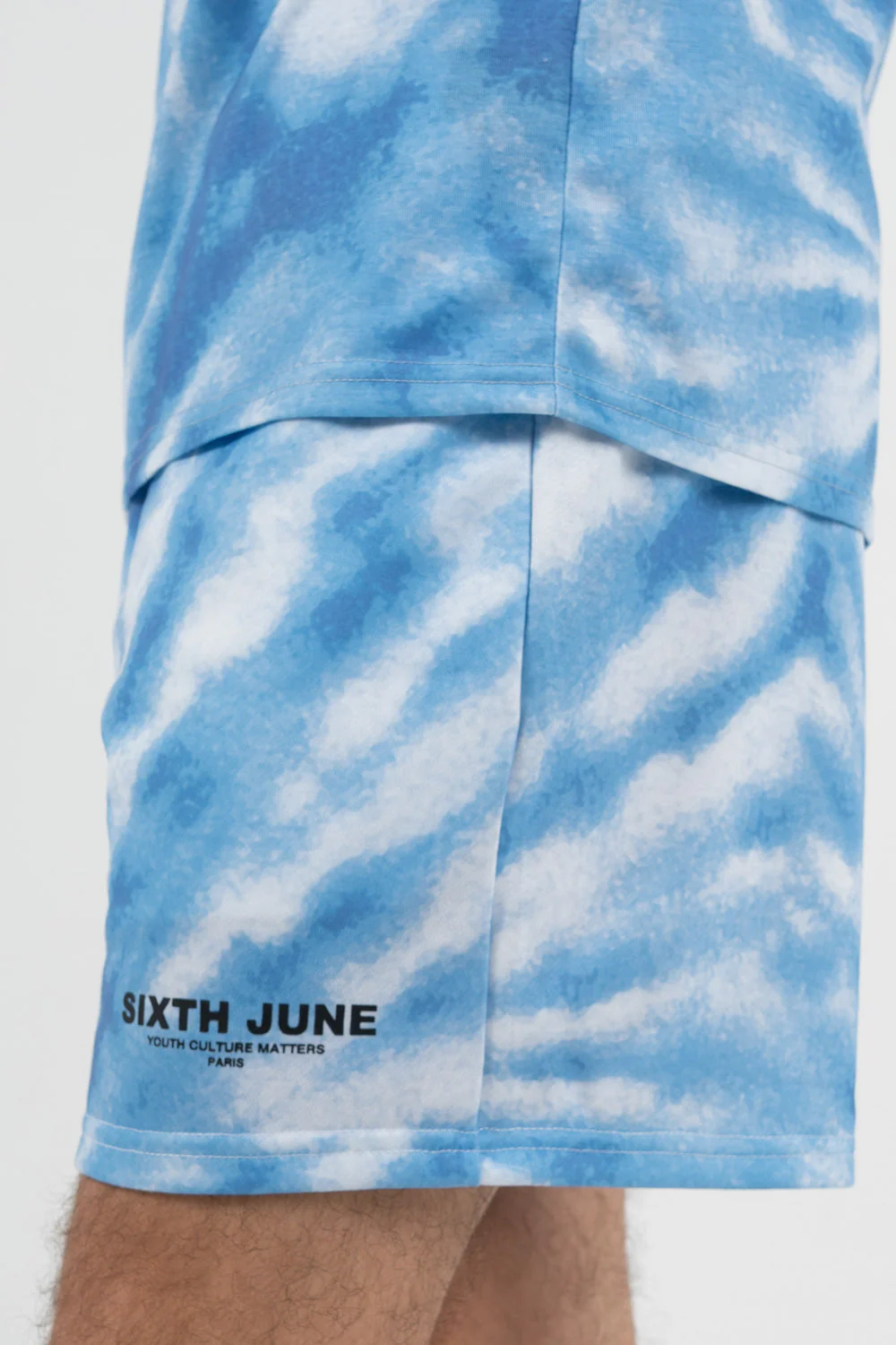 Short tie dye logo Bleu - Image 3