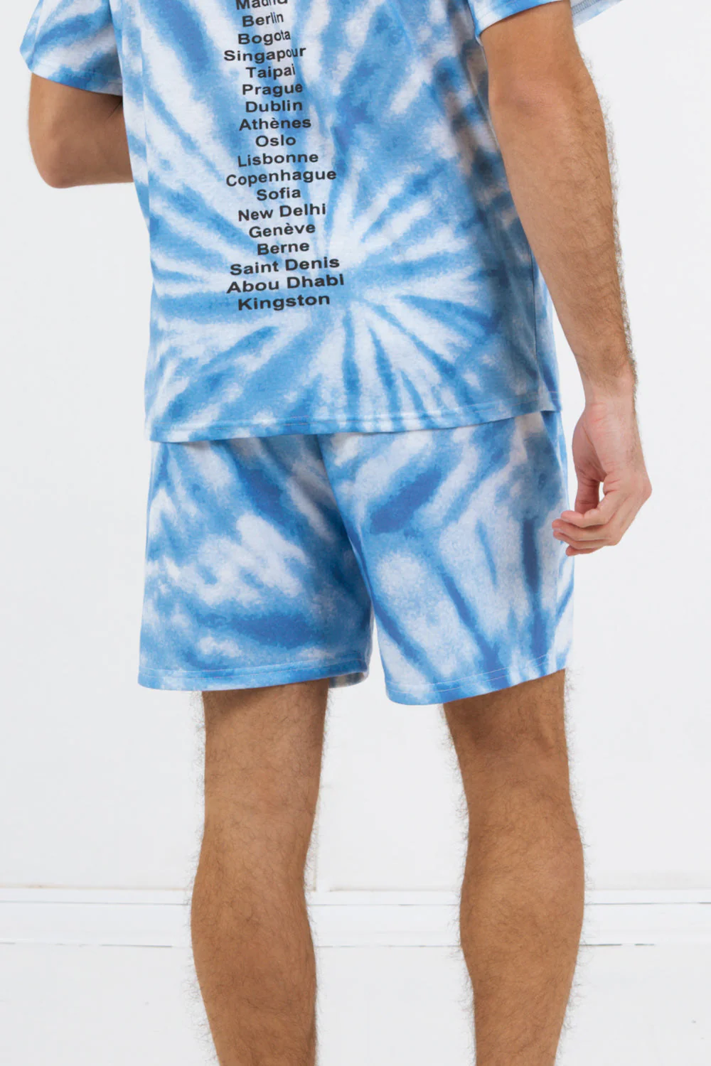 Short tie dye logo Bleu - Image 5
